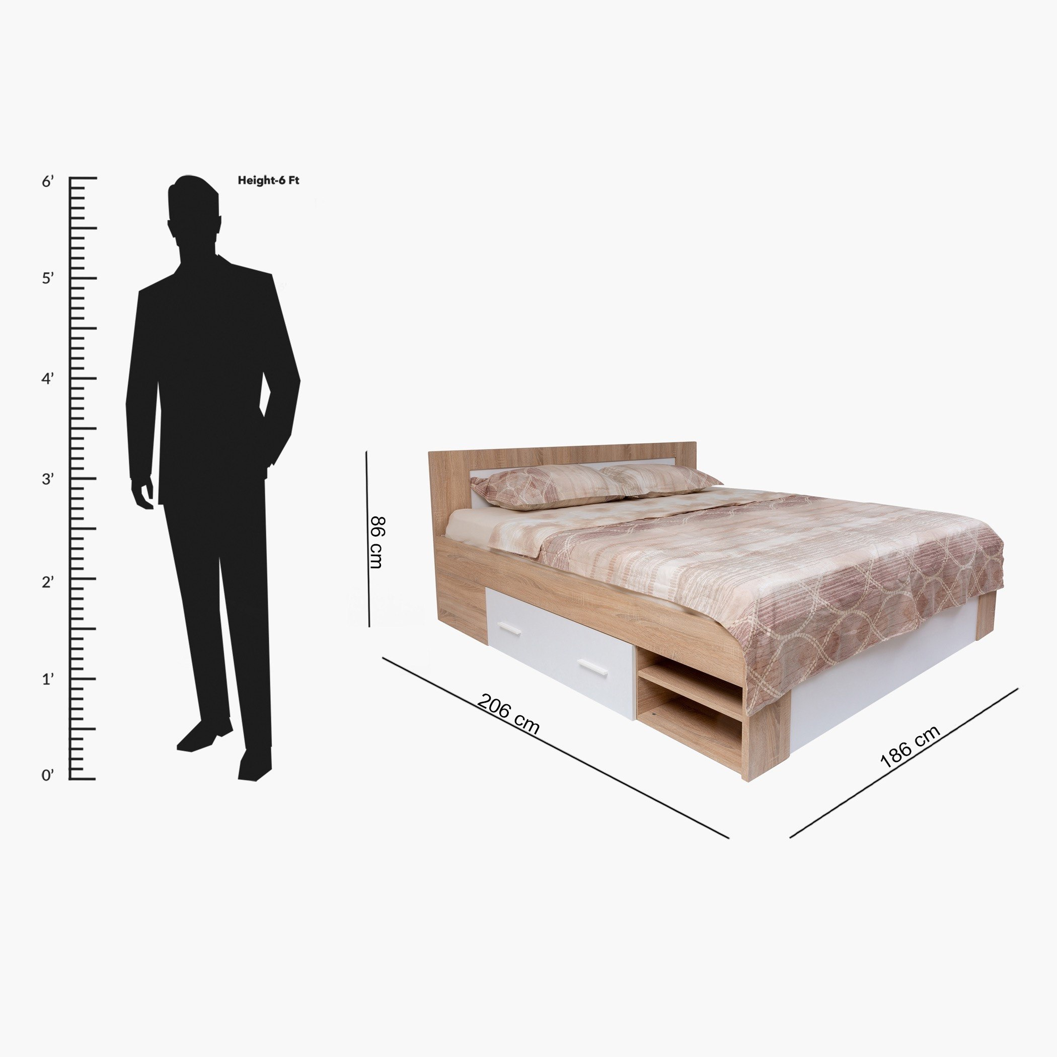 سرير كينج بمساحة تخزين ودرجين - بوسطن من موڤو - 180x200 سم-hbxfurniture-bedsandbedsets-beds-king-image-10