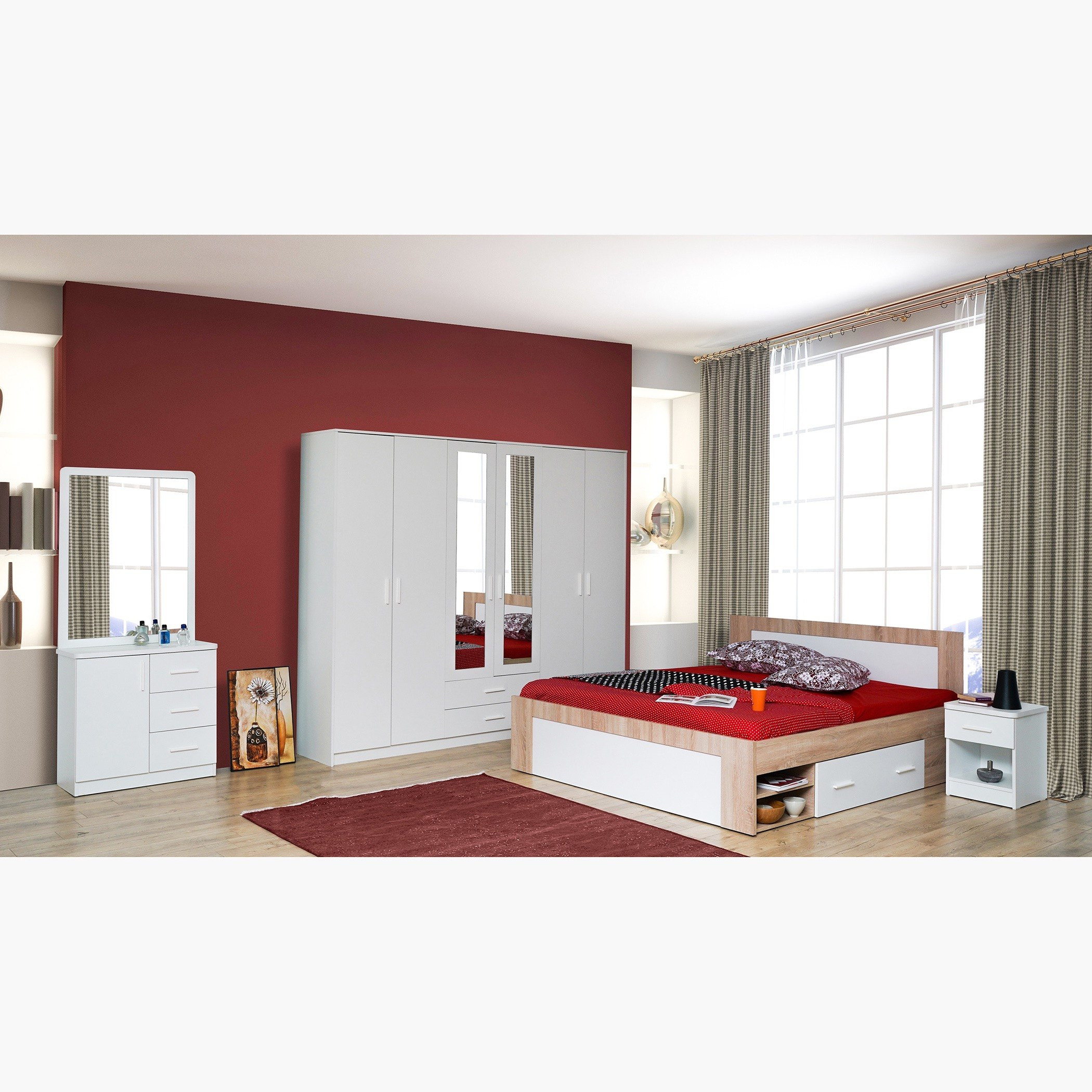 سرير كينج بمساحة تخزين ودرجين - بوسطن من موڤو - 180x200 سم-hbxfurniture-bedsandbedsets-beds-king-image-9