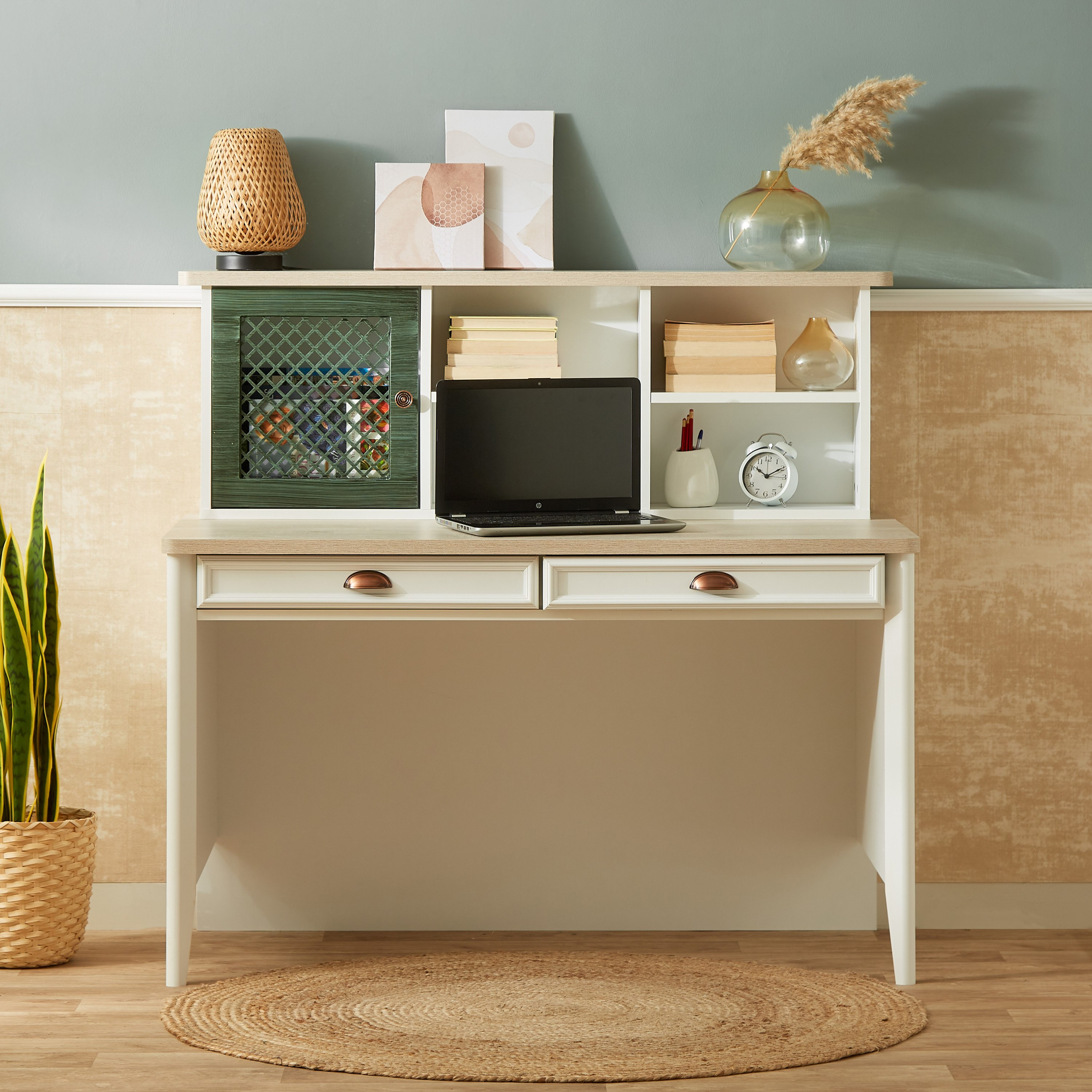 مكتب دراسة بخزانة من مكنس-hbxfurniture-office-desks-image-1