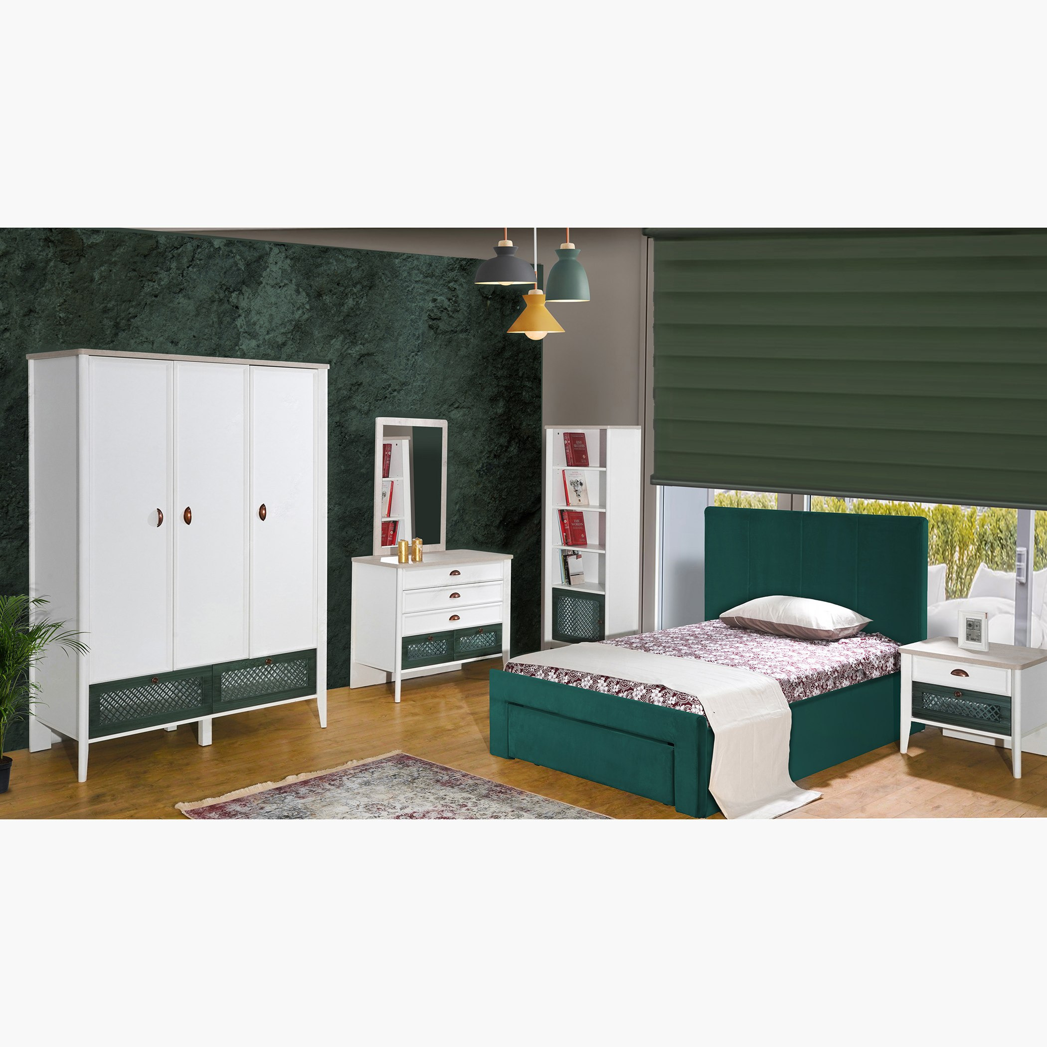 خزانة ملابس بـ 3 أبواب ودرجين من ميكنس-hbxfurniture-wardrobes-image-6