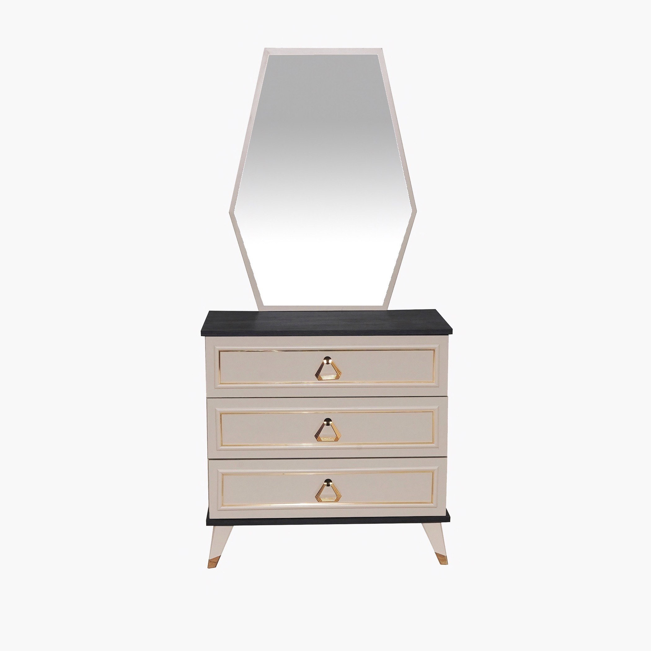 طاولة تزيين بـ 3 أدراج مع مرآة من ميسينا-hbxfurniture-kidsroom-kidsdressersandmirrors-image-2