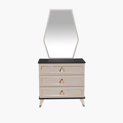 Messina 3-Drawer Dresser with Mirror