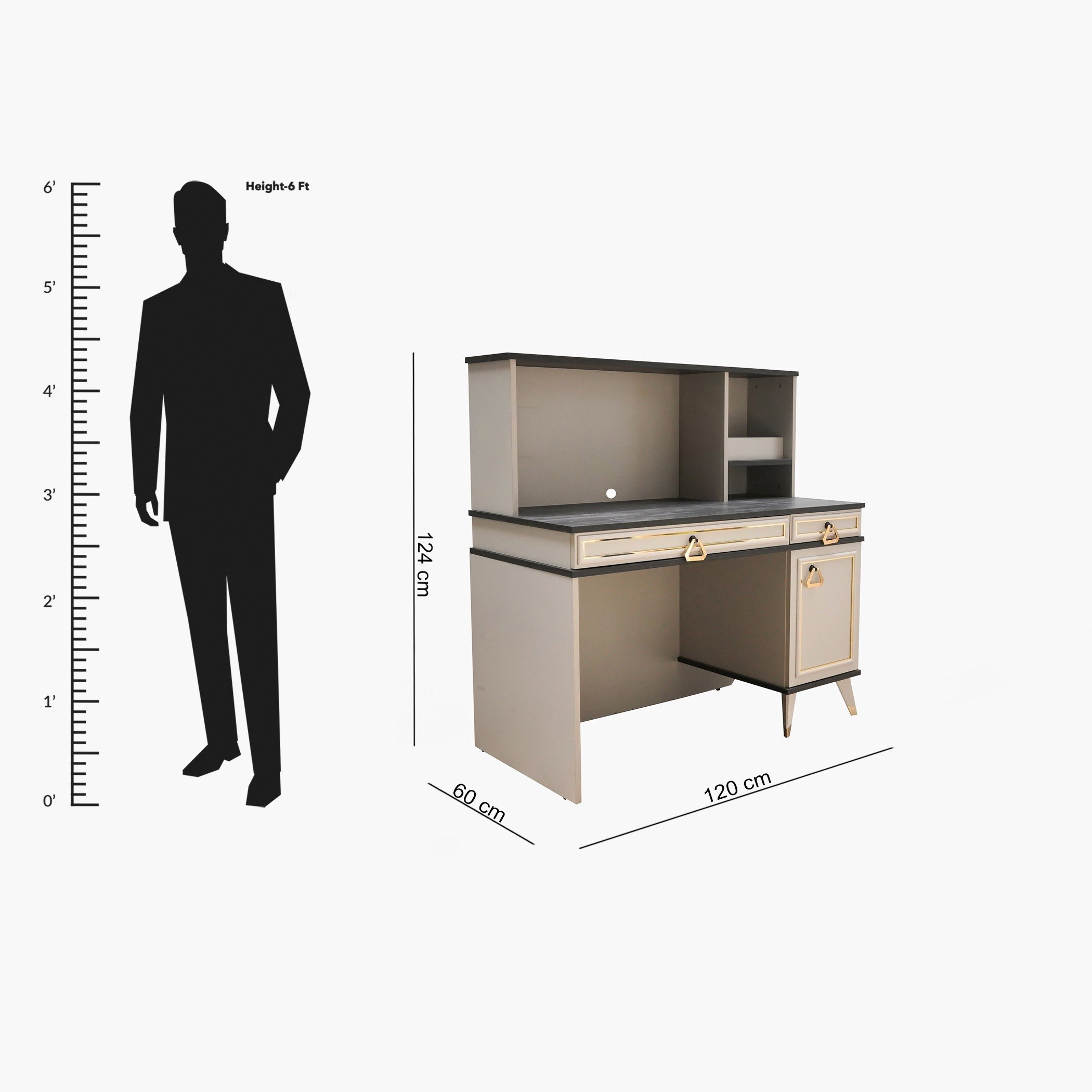 مكتب دراسة بخزانة من ميسينا-hbxfurniture-office-desks-image-4