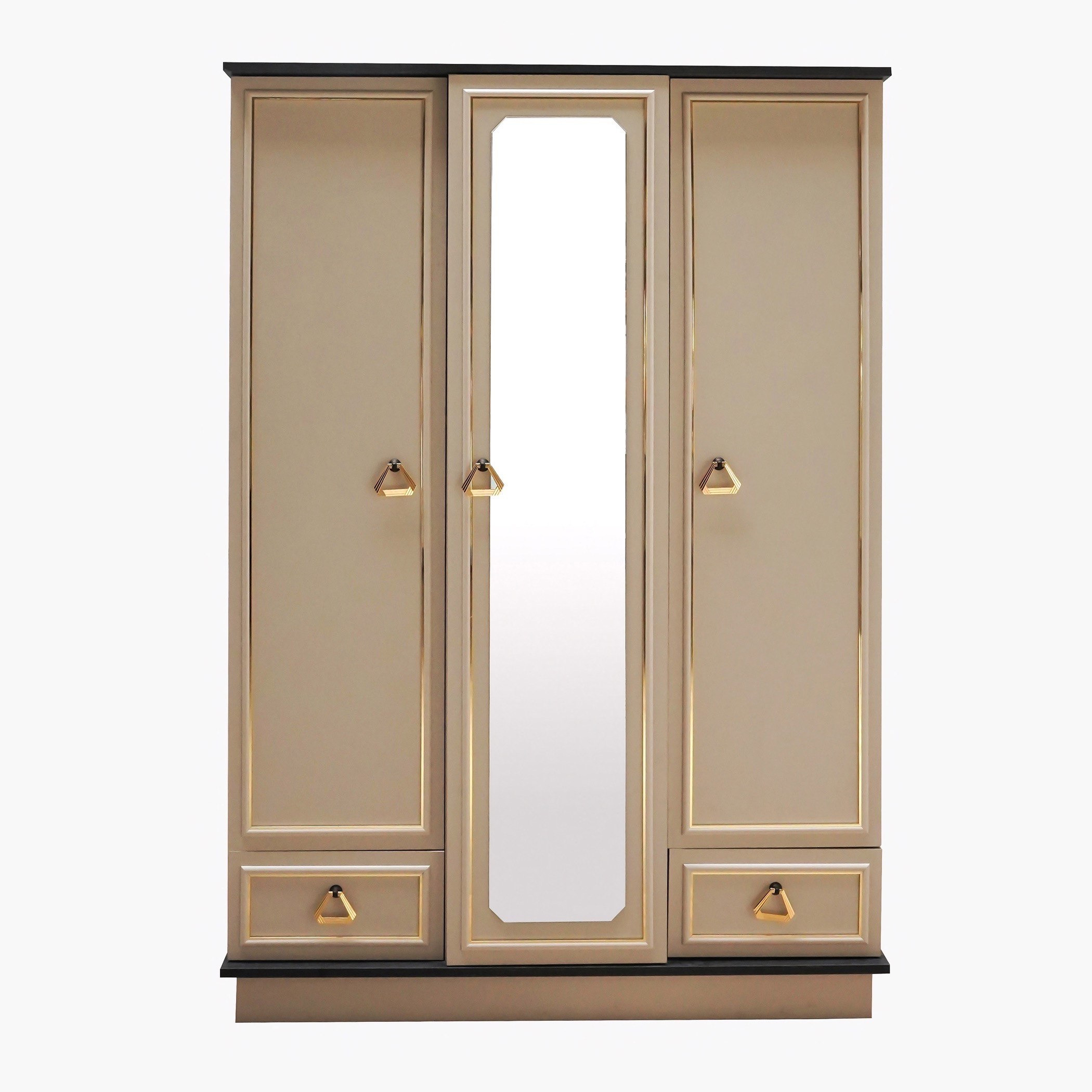 خزانة ملابس بـ 3 أبواب ودرجين ومرآة من ميسينا-hbxfurniture-wardrobes-image-2