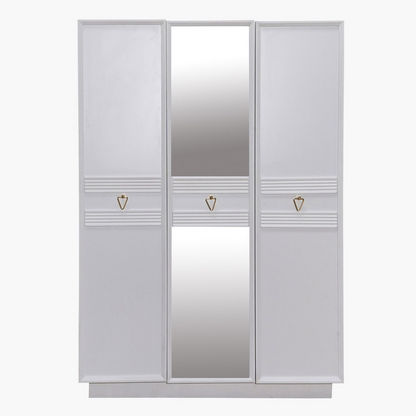 خزانة ملابس 3 أبواب مع مرآة من أوركيد