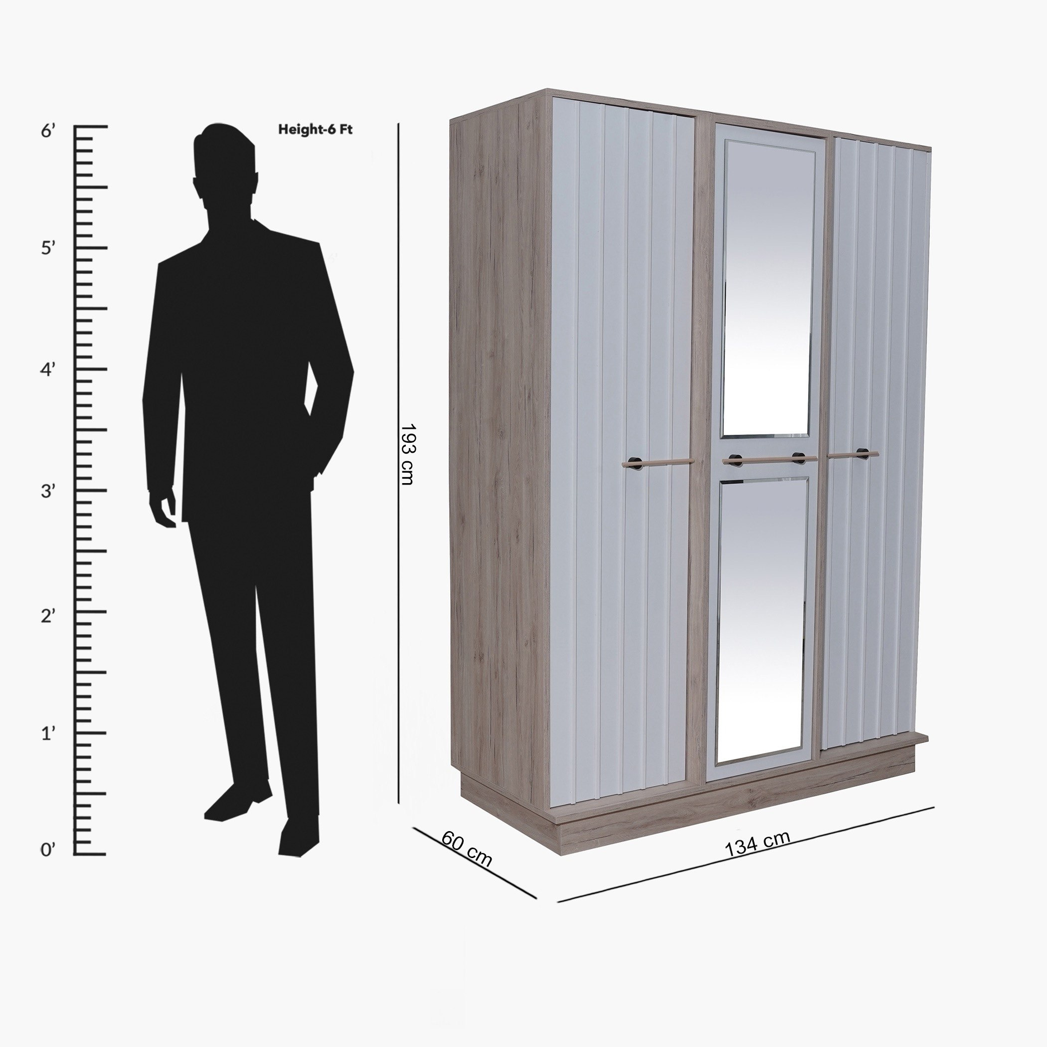 خزانة ملابس 3 أبواب بمرآة من بورتلاند-hbxfurniture-wardrobes-image-7