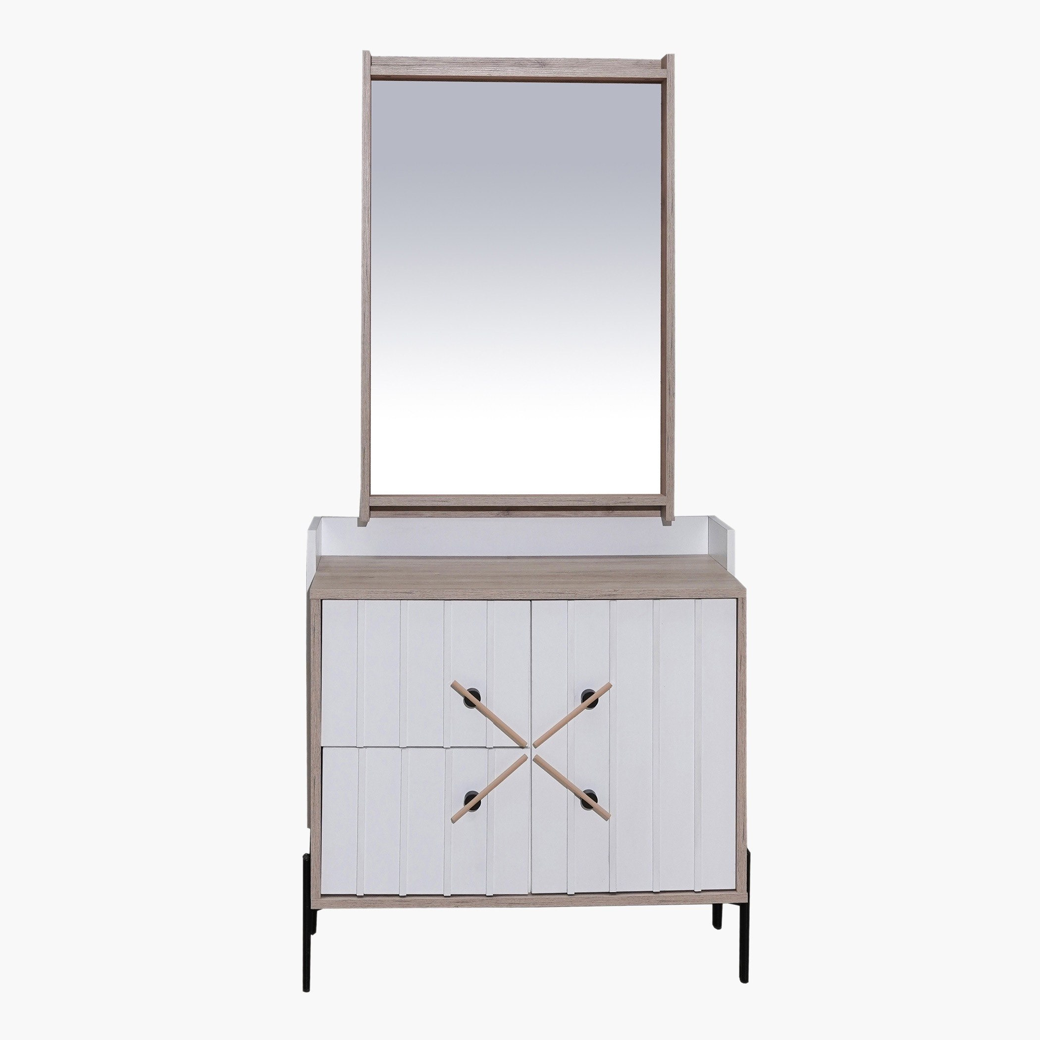 طاولة تزيين بدرجين وباب ومرآة من بورتلاند-hbxfurniture-kidsroom-kidsdressersandmirrors-image-2