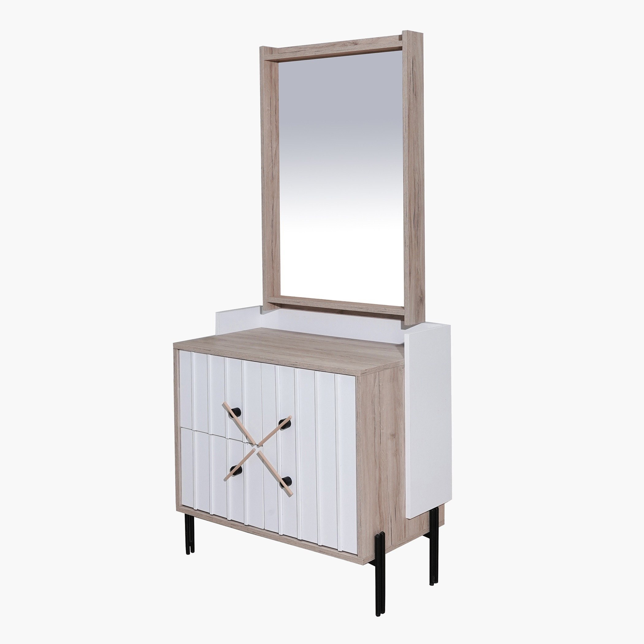 طاولة تزيين بدرجين وباب ومرآة من بورتلاند-hbxfurniture-kidsroom-kidsdressersandmirrors-image-4