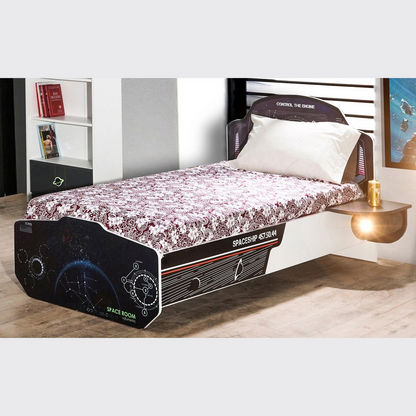 Space Single Bed with 2 Nightstands - 90x200 cms