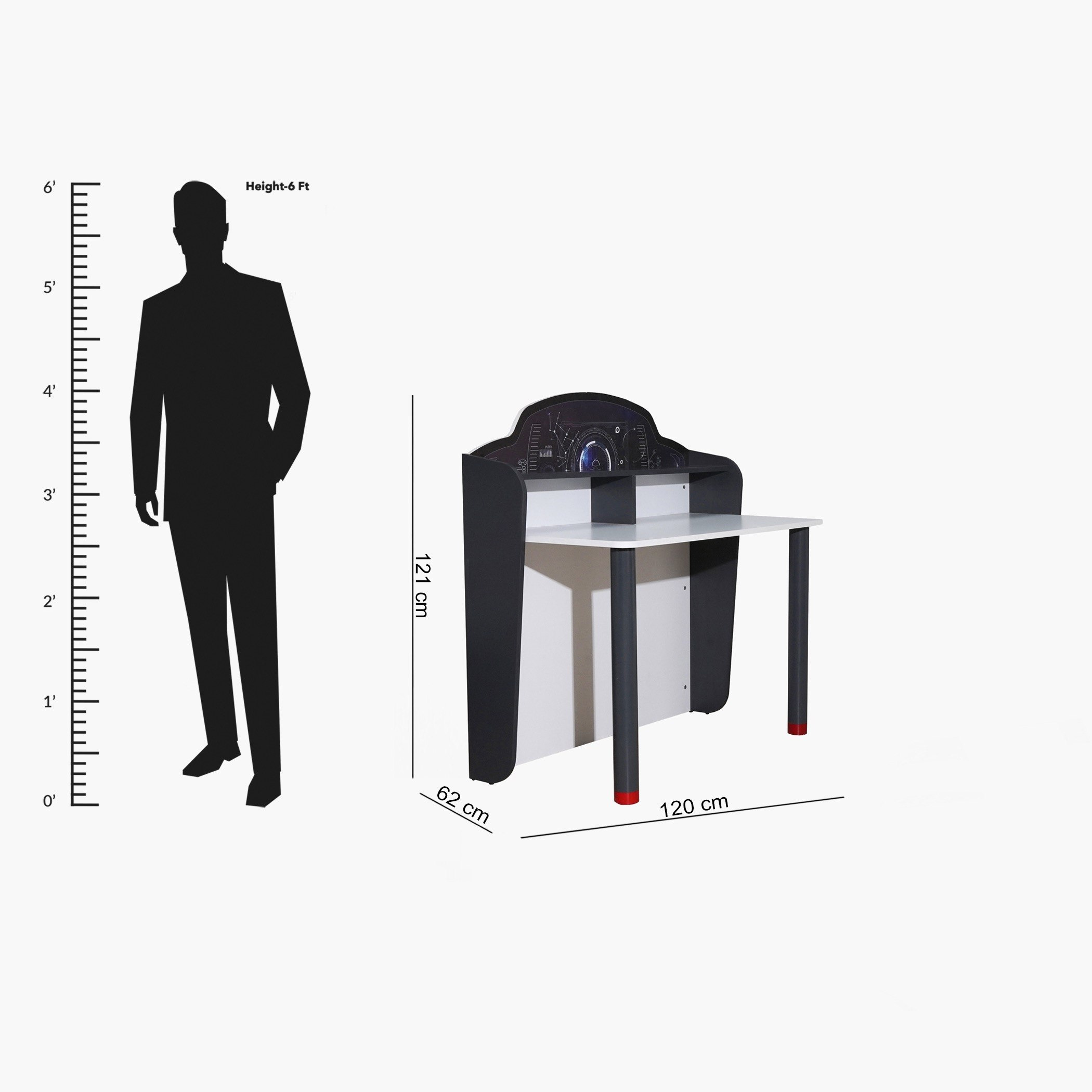 مكتب دراسة مع مساحة تخزين - سبيس من موڤو -hbxfurniture-office-desks-image-5