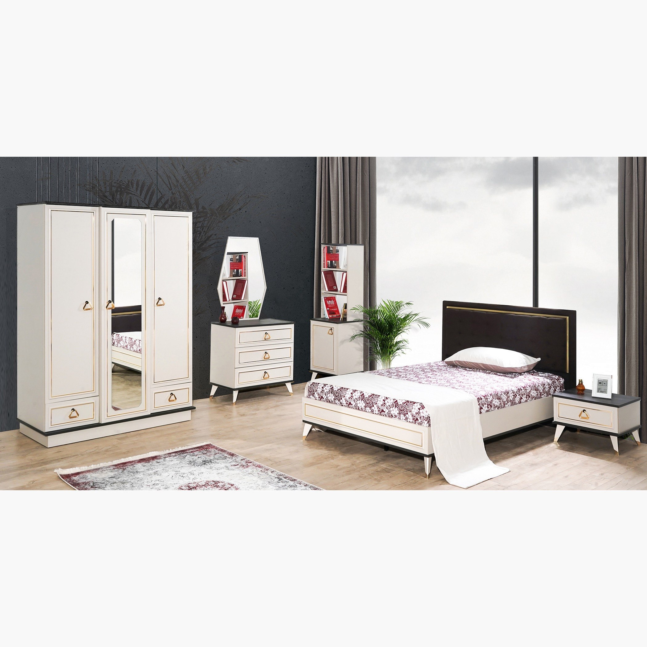 خزانة كتب بباب واحد ميسينا-hbxfurniture-office-bookcases-image-3