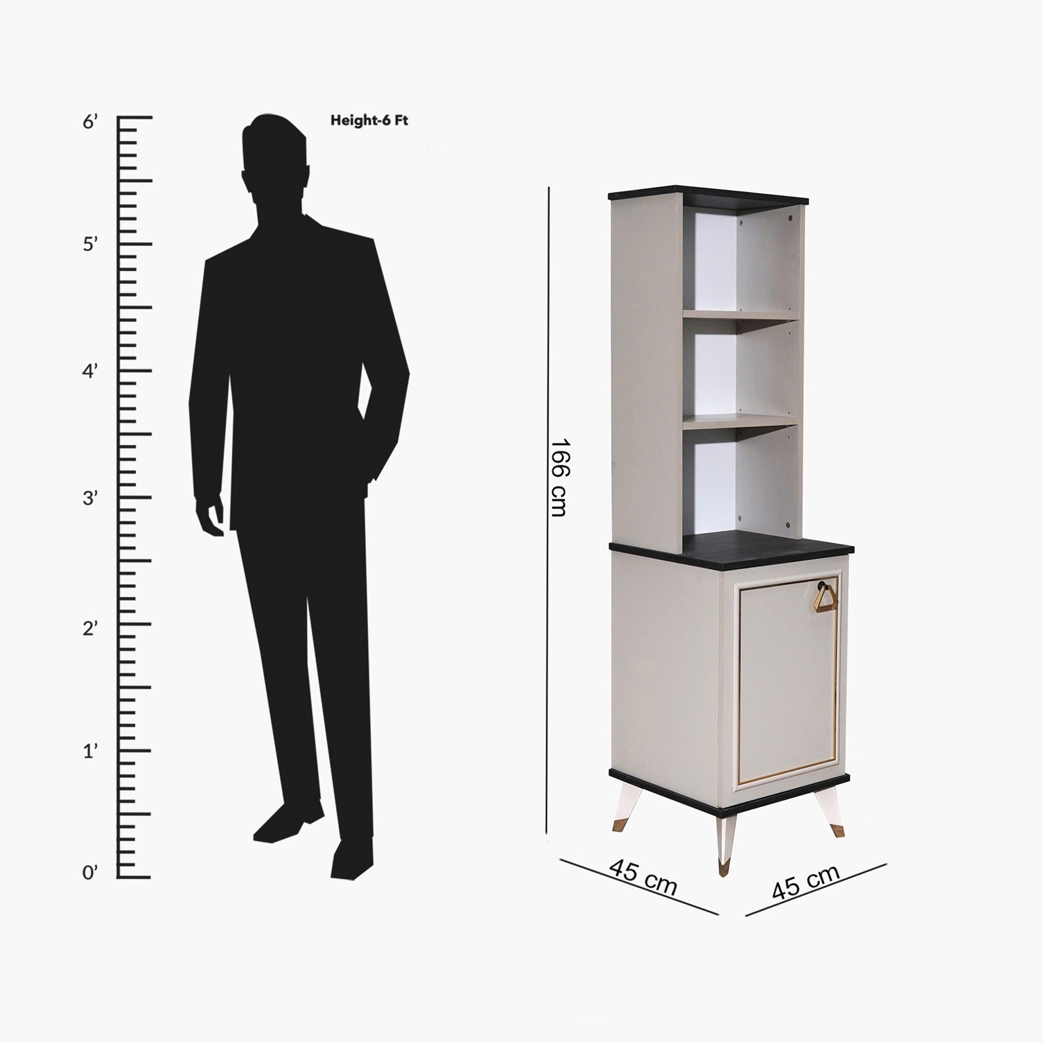 خزانة كتب بباب واحد ميسينا-hbxfurniture-office-bookcases-image-4