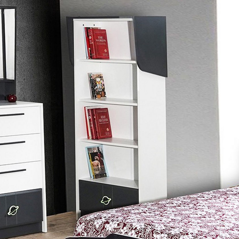 Space Bookcase with Drawer-Book Cases-image-0