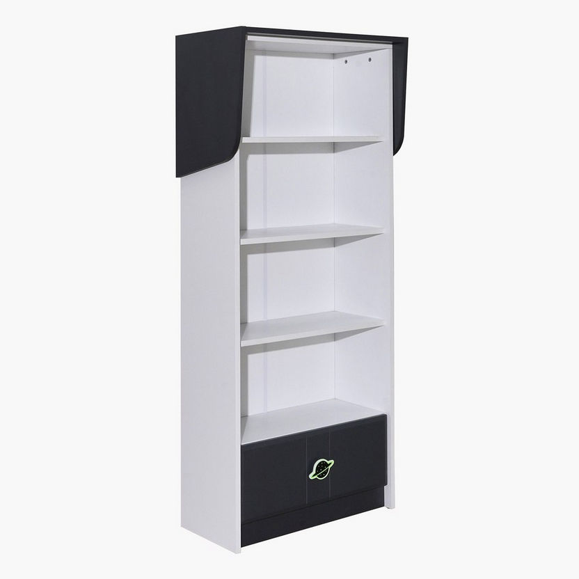 Space Bookcase with Drawer-Book Cases-image-1