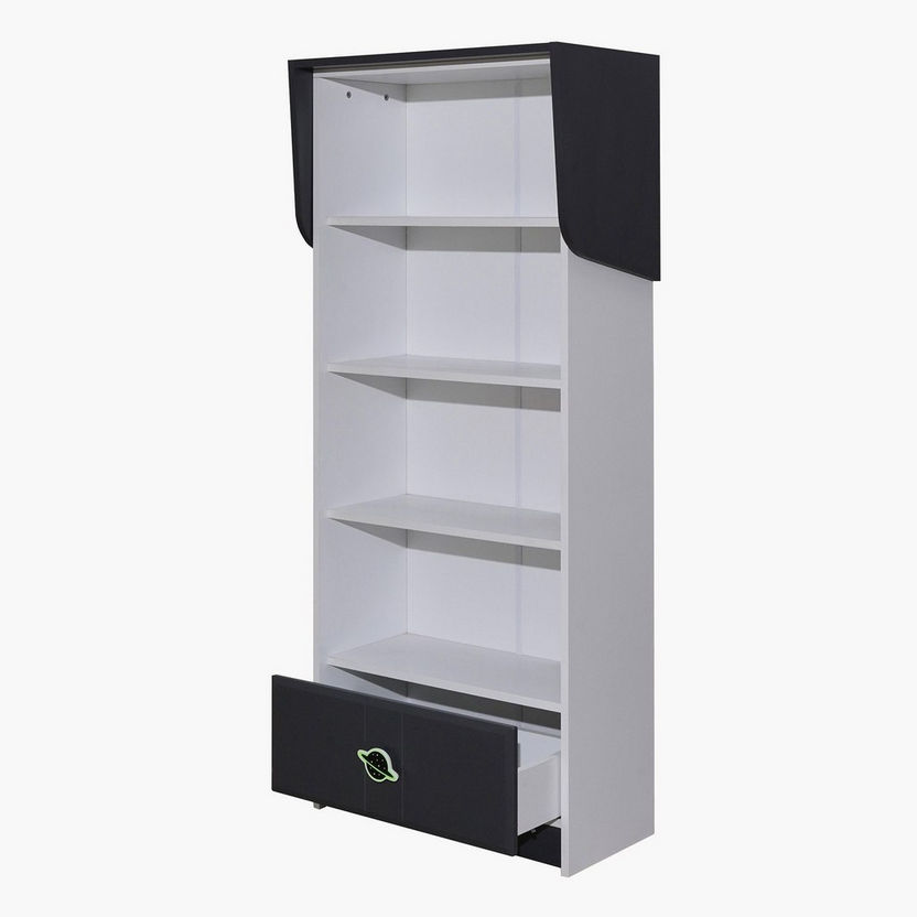 Space Bookcase with Drawer-Book Cases-image-2