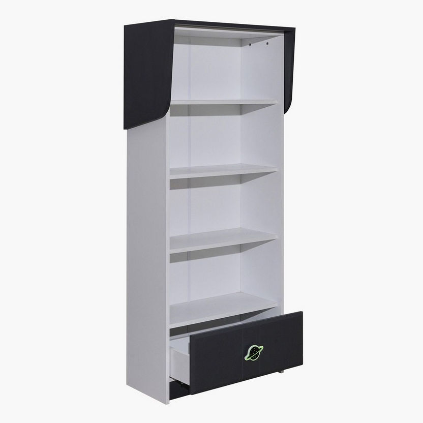 Space Bookcase with Drawer-Book Cases-image-4