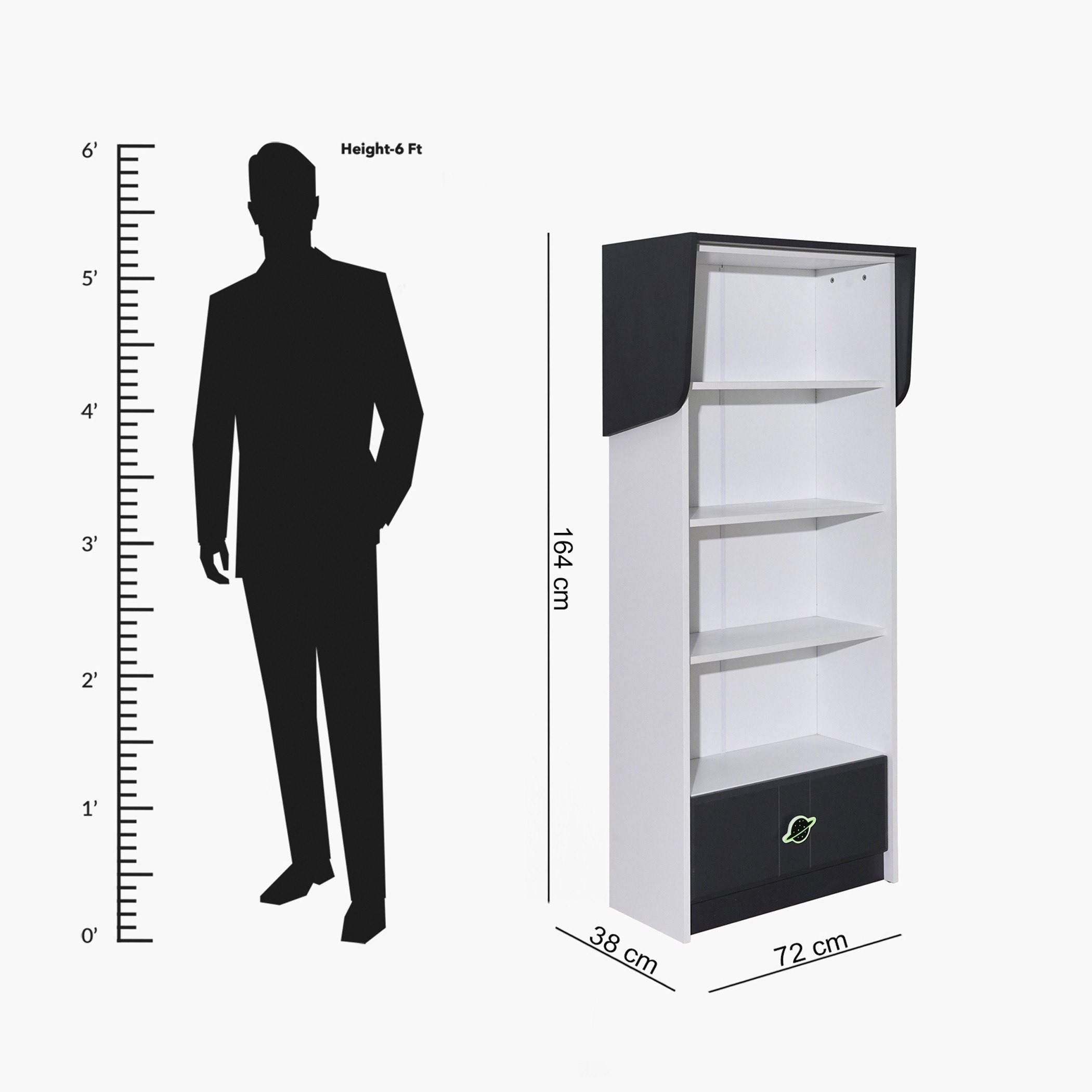 خزانة كتب بدرج - سبيس من موڤو -hbxfurniture-office-bookcases-image-9