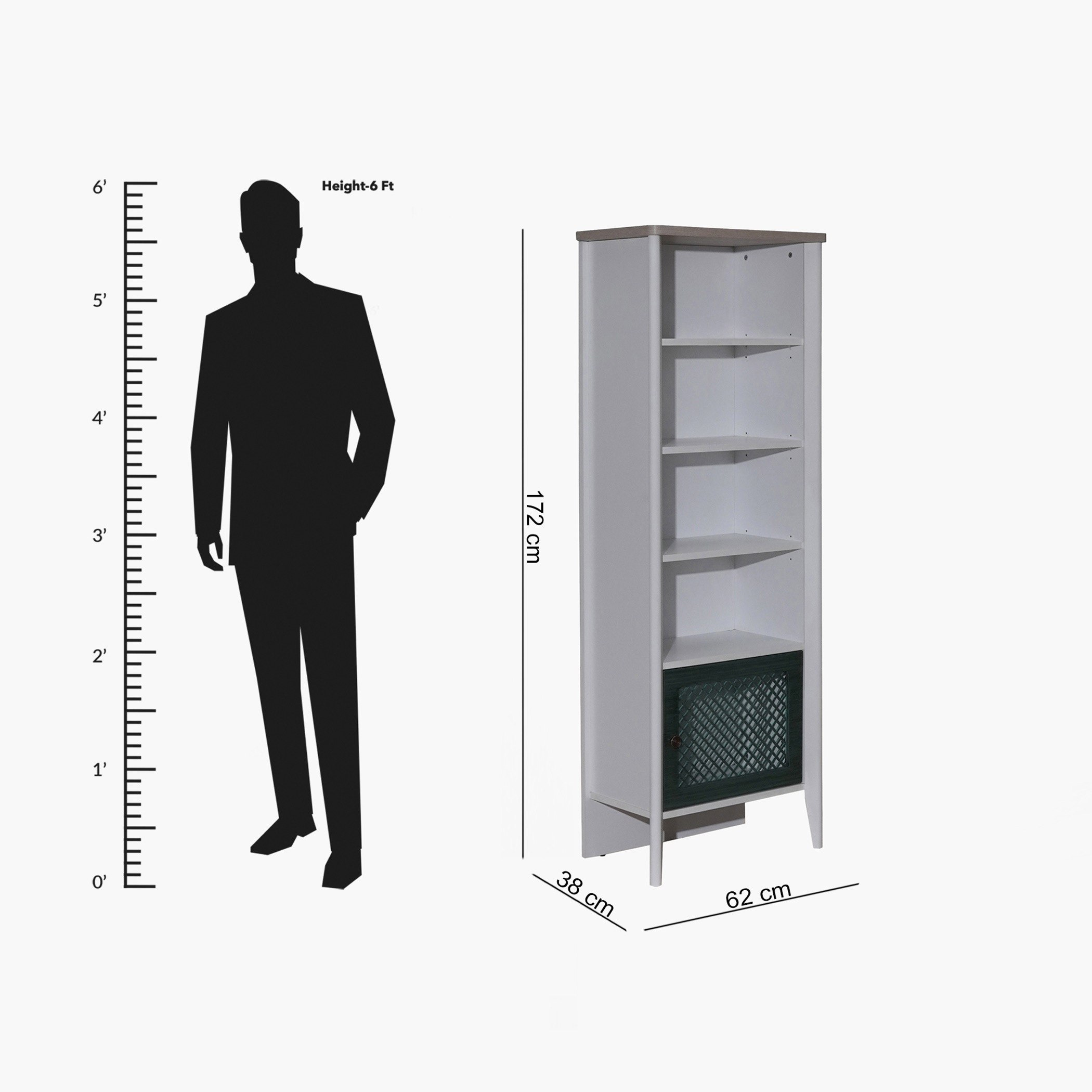 خزانة كتب بباب من مكناس-hbxfurniture-office-bookcases-image-8