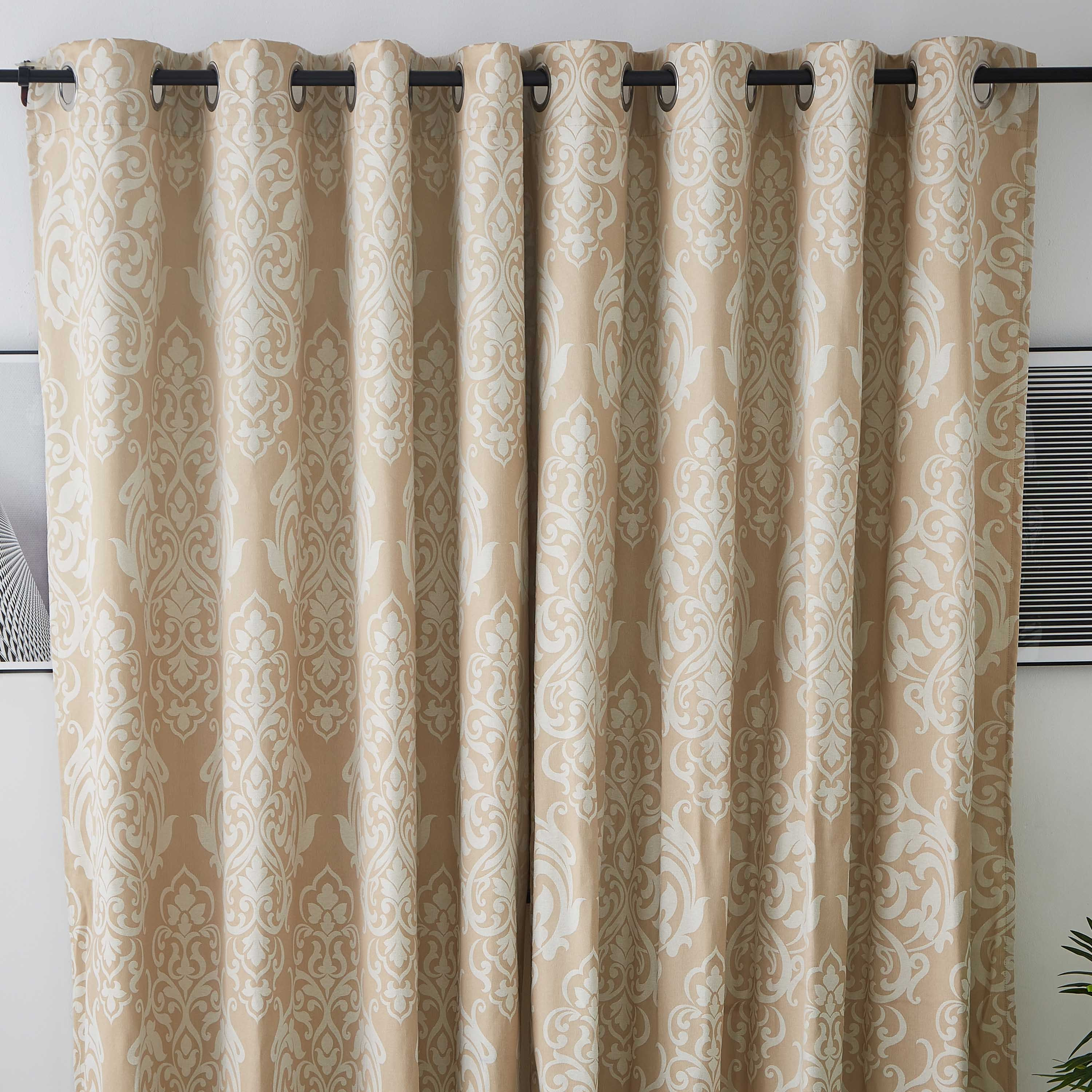 طقم ستائر جاكار من قطعتين من ديفينبورت - 135x240 سم-hbxhomeware-hbxdecorandfurnishings-image-1
