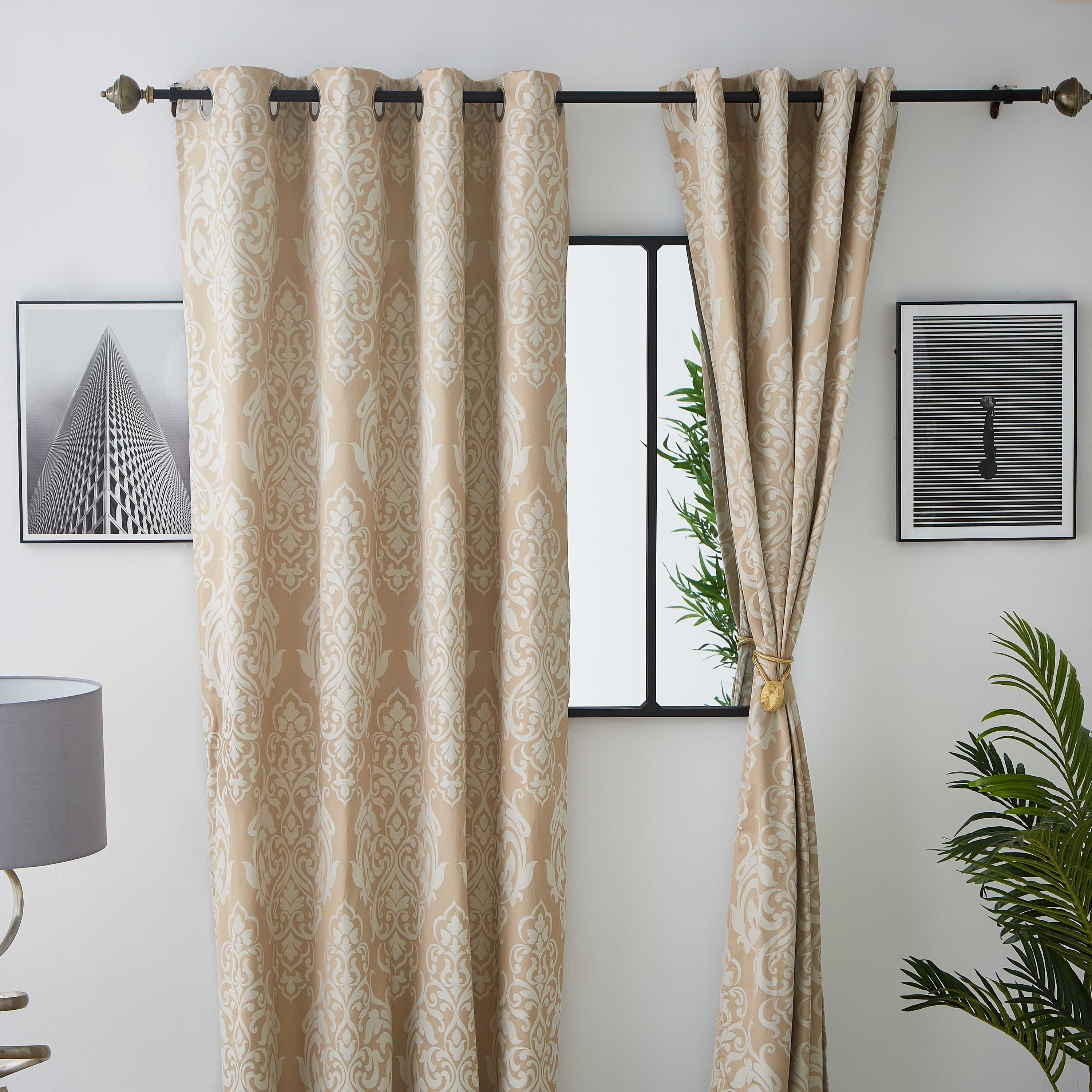طقم ستائر جاكار من قطعتين من ديفينبورت - 135x240 سم-hbxhomeware-hbxdecorandfurnishings-image-4