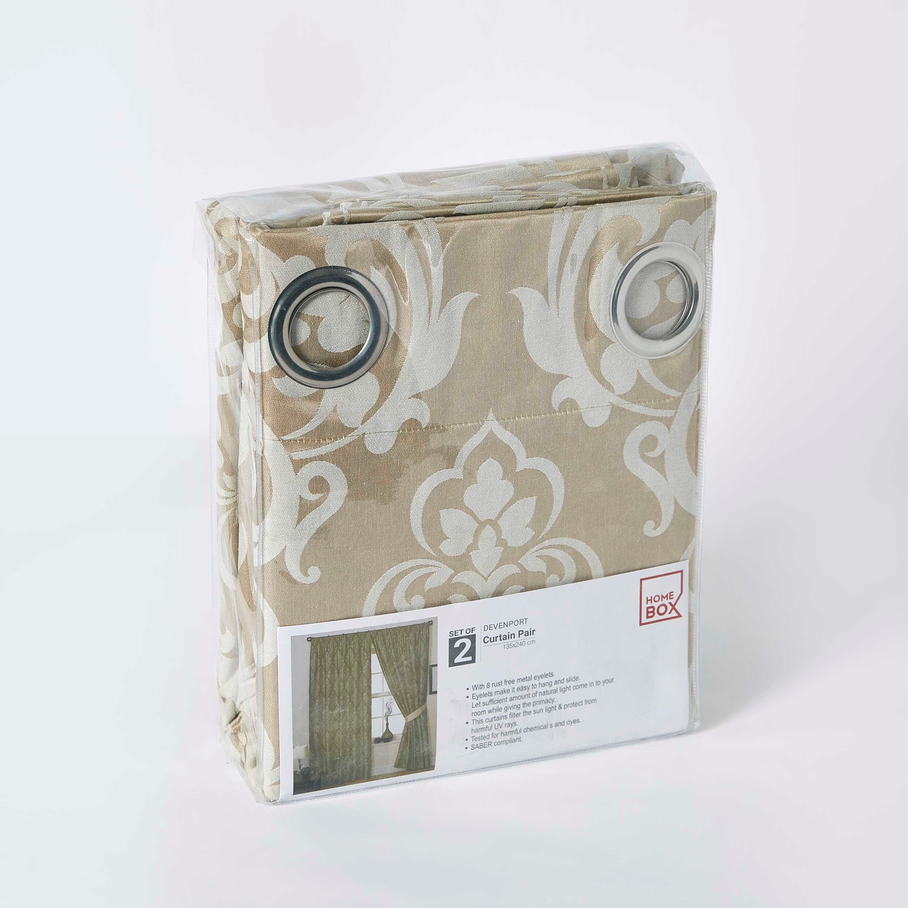 طقم ستائر جاكار من قطعتين من ديفينبورت - 135x240 سم-hbxhomeware-hbxdecorandfurnishings-image-5