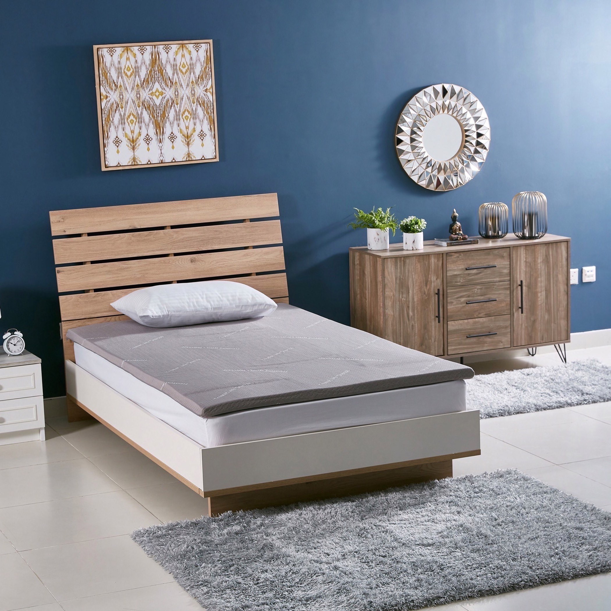 غطاء مرتبة مزدوجة ميموري فوم معزز بالفحم من إنيت- 120x200 سم-hbxhomeware-hbxdecorandfurnishings-image-6