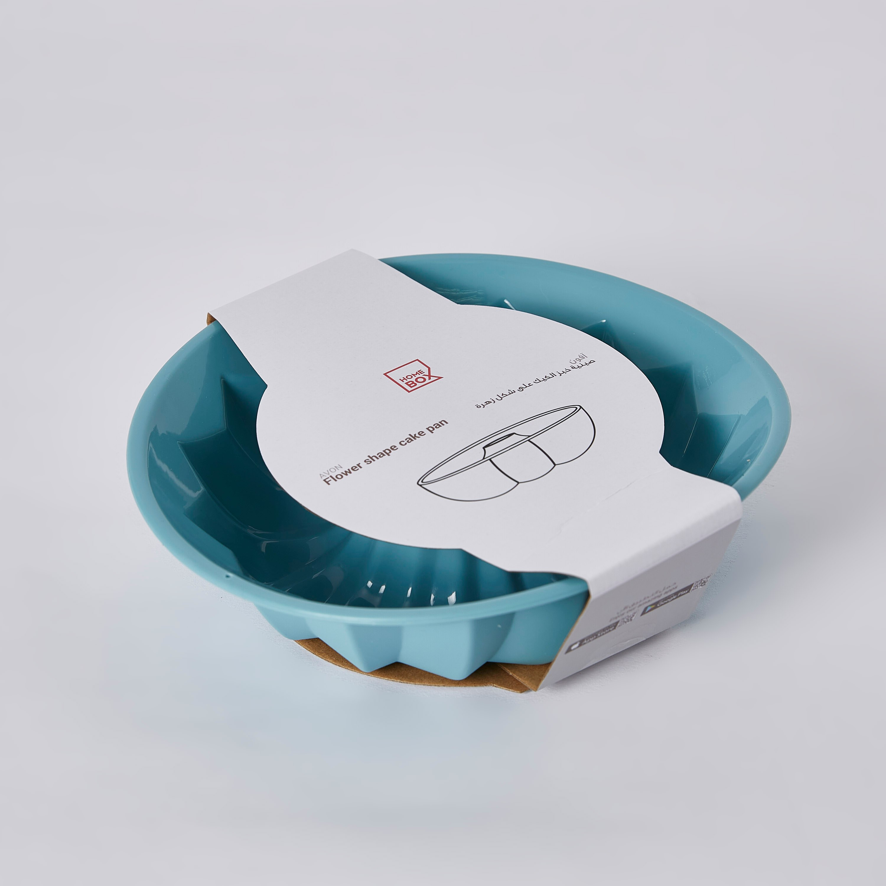 قالب كعك سيليكون بتصميم زهرة من آفون - 21x5 سم-hbxkitchen-bakeware-image-4