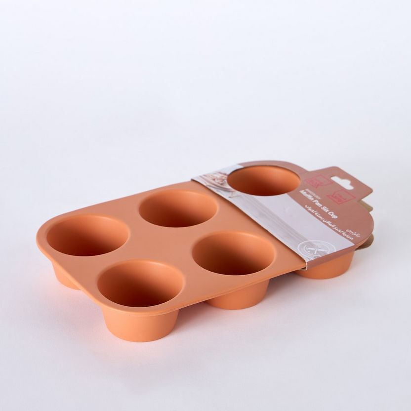 Avon Silicone 6-Cup Muffin Pan - 27x18x4 cm-Bakeware-image-4