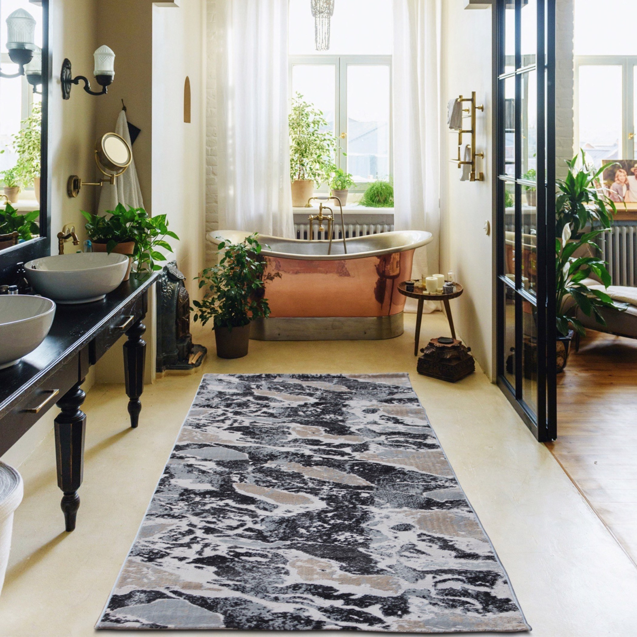 سجادة بولي بروبلين مقاومة للبقع من طيبة - 100x300 سم-hbxdecorandfurnishings-floorcoverings-rugs-image-1