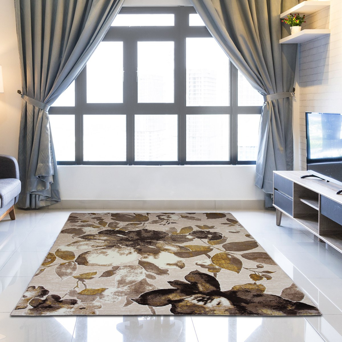 سجادة بولي بروبلين مقاومة للبقع من ميرا - 200x300 سم-hbxdecorandfurnishings-floorcoverings-rugs-image-1