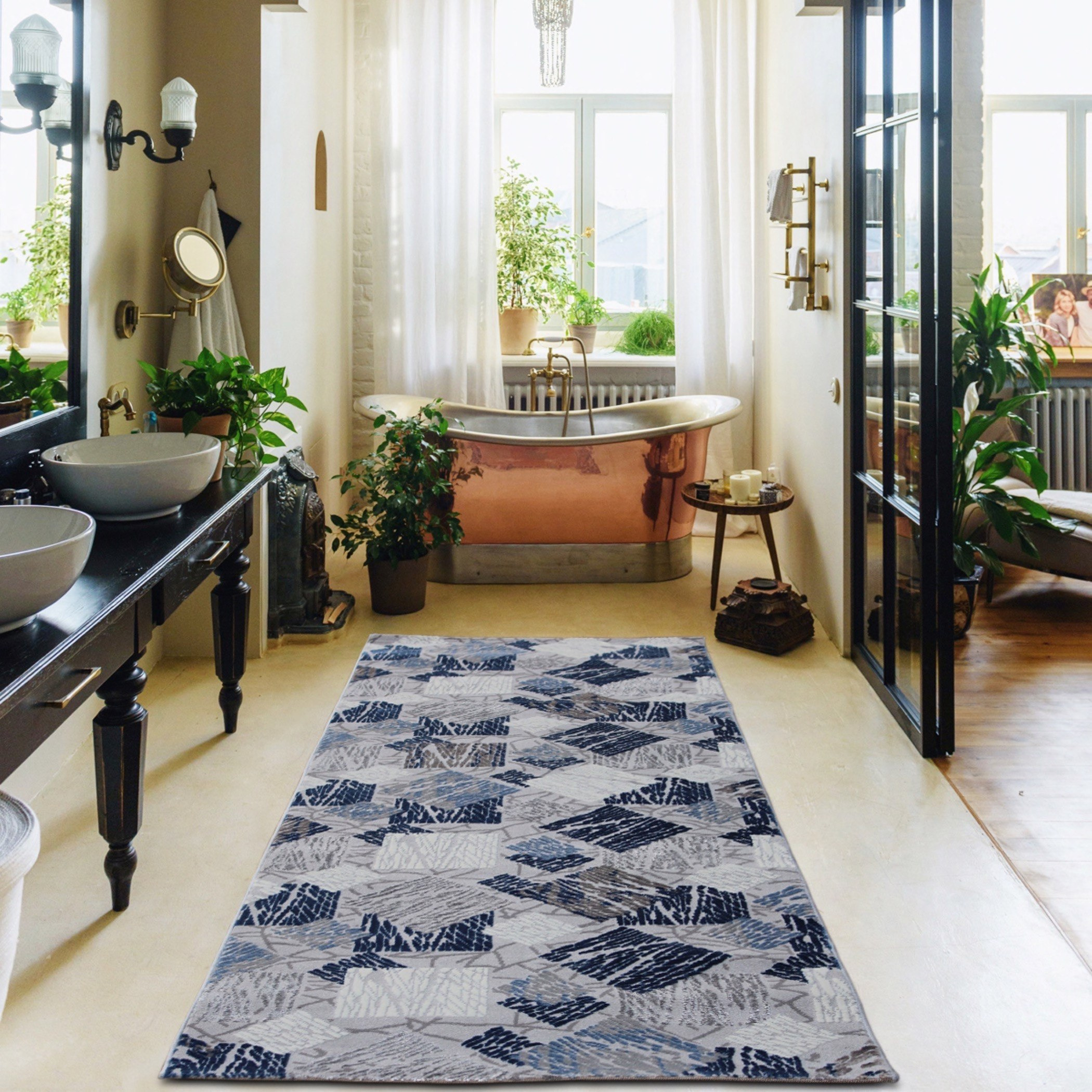 سجادة بولي بروبلين مقاومة للبقع لاما - 100x300 سم-hbxdecorandfurnishings-floorcoverings-rugs-image-1