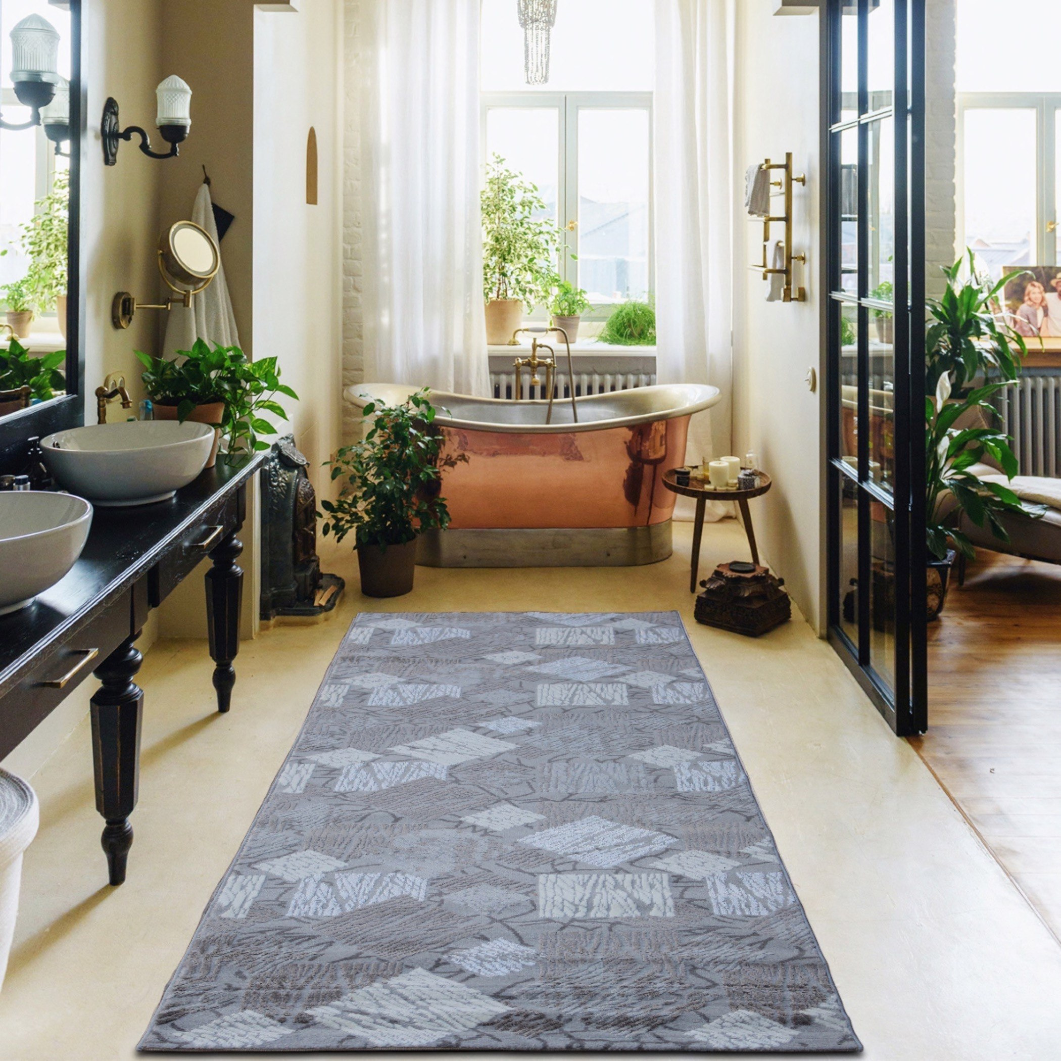سجادة بولي بروبلين مقاومة للبقع من لاما - 100x300 سم-hbxdecorandfurnishings-floorcoverings-rugs-image-1
