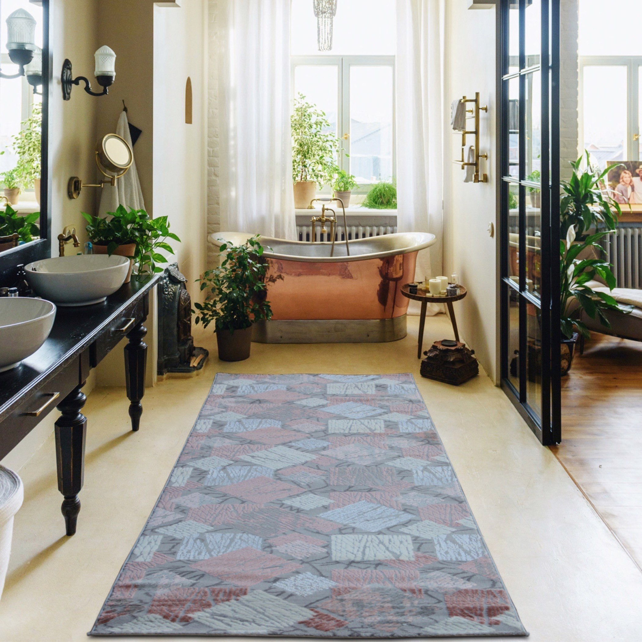 سجادة بولي بروبلين مقاومة للبقع من لاما - 100x300 سم-hbxdecorandfurnishings-floorcoverings-rugs-image-1