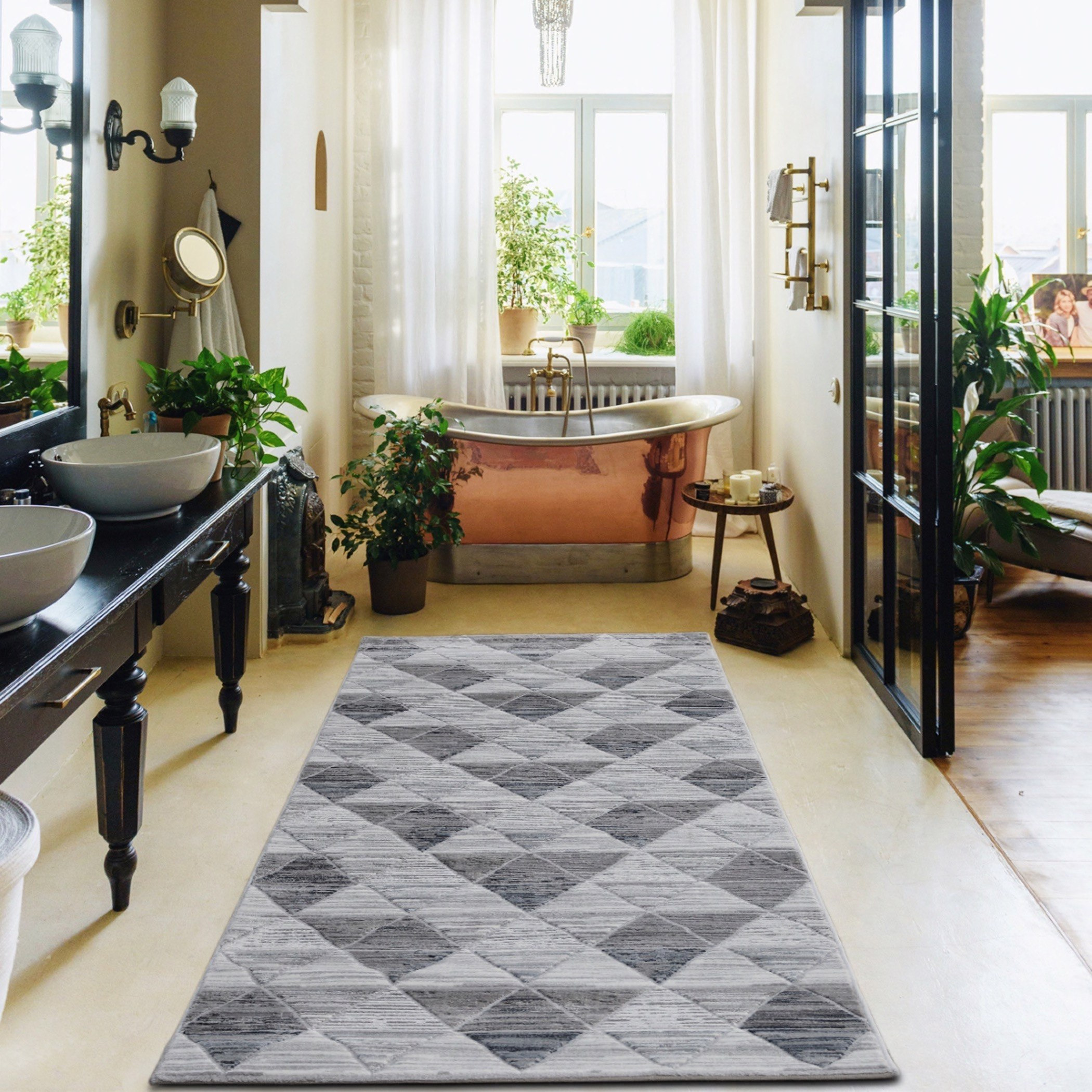 سجادة بولي بروبلين مقاومة للبقع من ليان - 100x300 سم-hbxdecorandfurnishings-floorcoverings-rugs-image-1