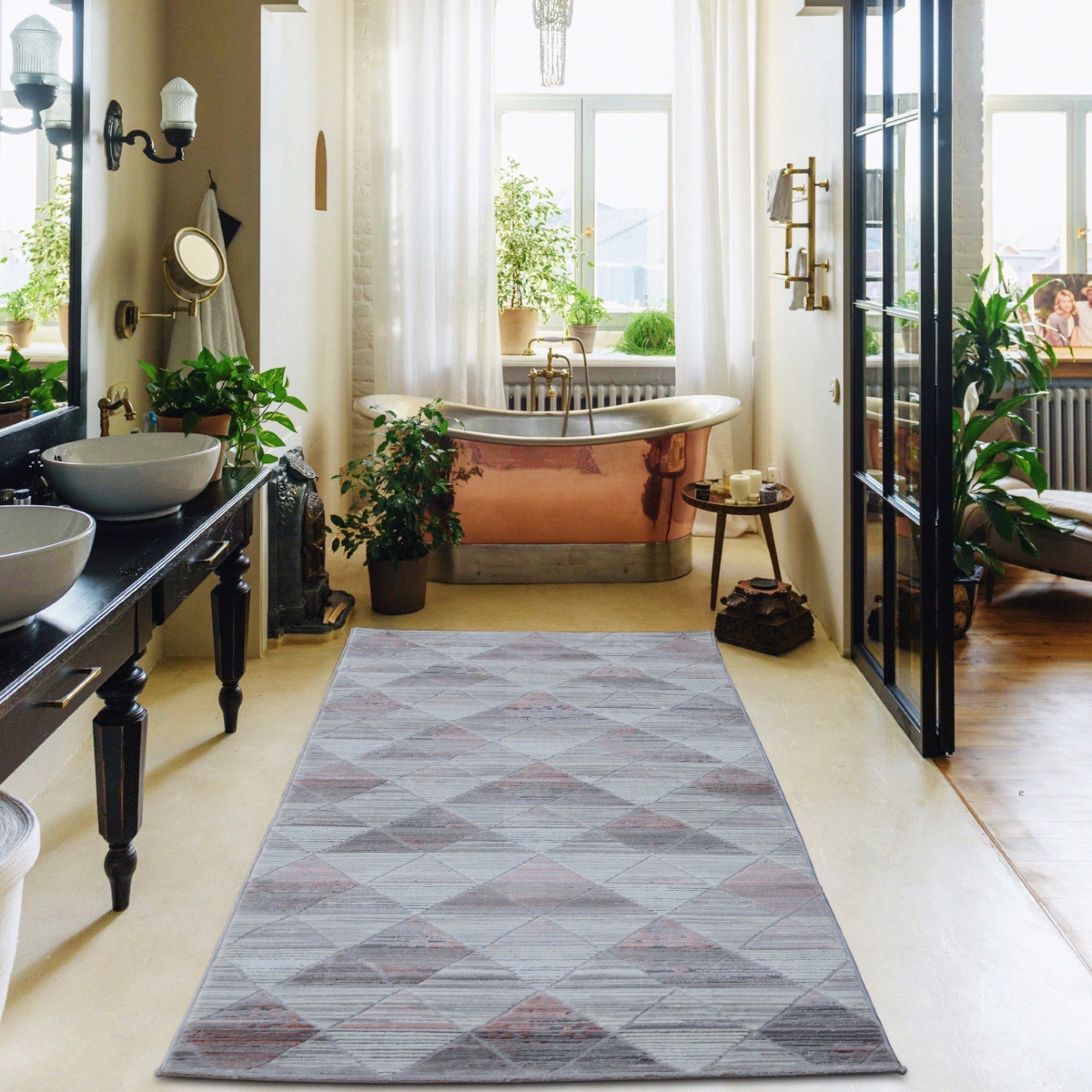 سجادة بولي بروبلين مقاومة للبقع من ليان - 100x300 سم-hbxdecorandfurnishings-floorcoverings-rugs-image-1