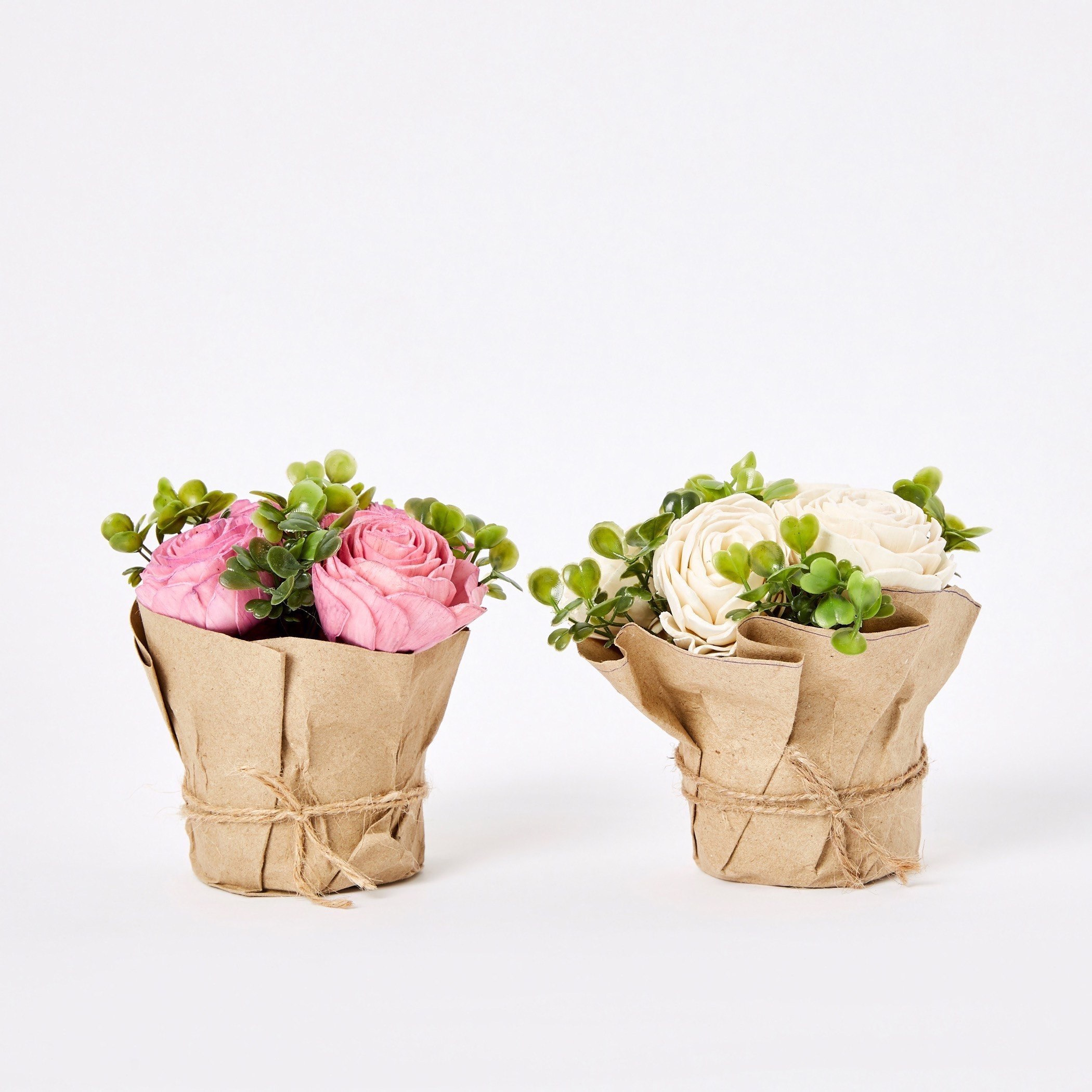 تشكيلة وردة ليفيا الورقية - مجموعة من قطعتين-hbxdecorandfurnishings-homeaccessories-artificialflowersandplants-image-5