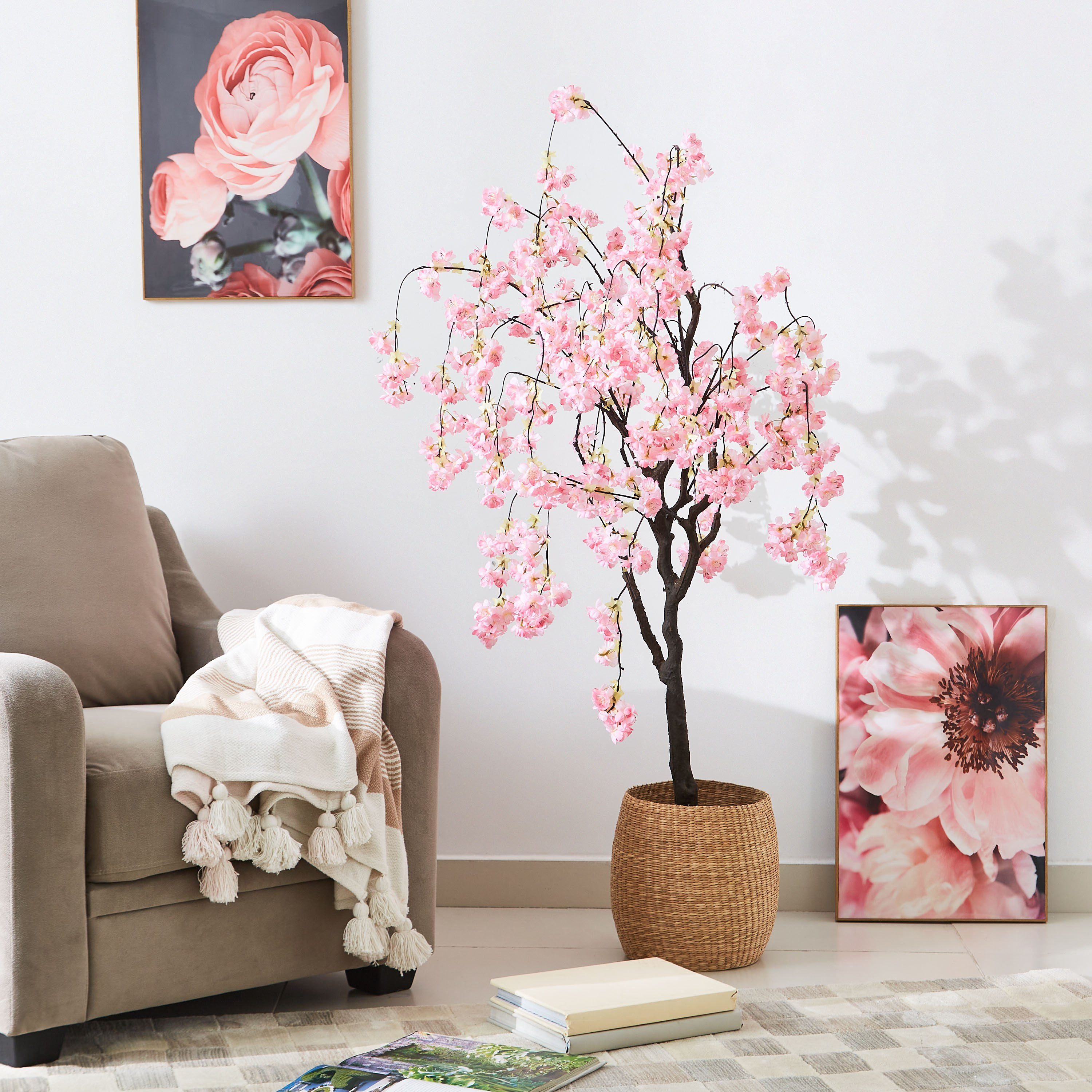 Teodora Artificial Cherry Tree - 150 cm-hbxdecorandfurnishings-homeaccessories-artificialflowersandplants-image-4