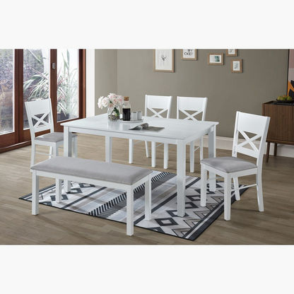 Bridgewell 6-Seater Dining Set with Bench