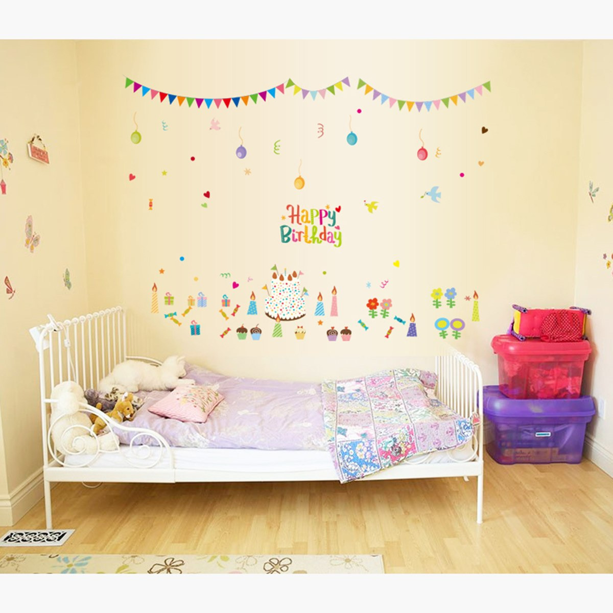 ملصق حائط قابل لإعادة الاستخدام هابي بيرث داي من ريريتي - 90 سم-hbxkidsandyouth-walldecor-wallstickers-image-3
