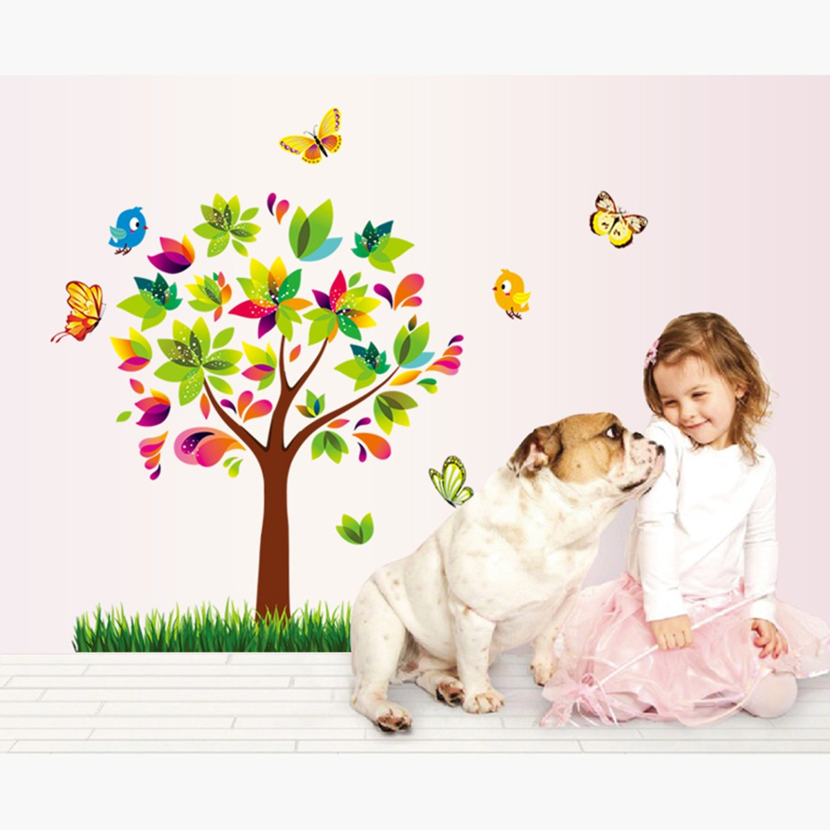 ملصق حائط قابل لإعادة الاستخدام الغابة من ريريتي - 50x70 سم-hbxhomeware-hbxkidsandyouth-image-1