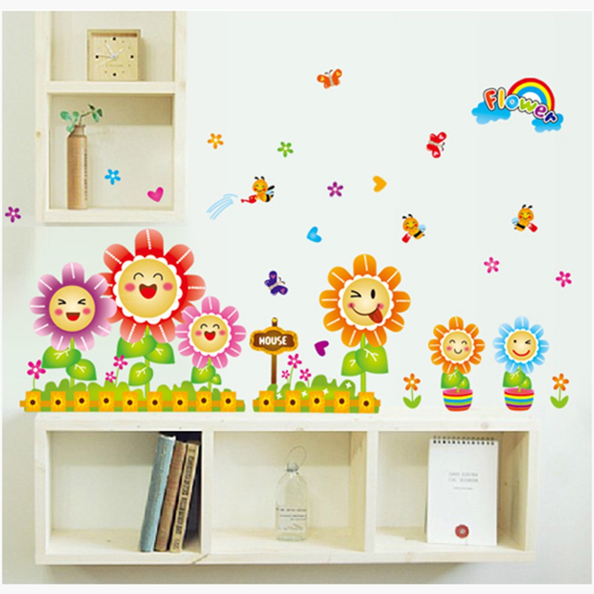 Rarity Floral Reusable Wall Sticker - 50x70 cm-hbxhomeware-hbxkidsandyouth-image-1