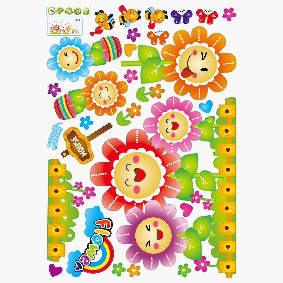 Rarity Floral Reusable Wall Sticker - 50x70 cm-hbxhomeware-hbxkidsandyouth-image-2