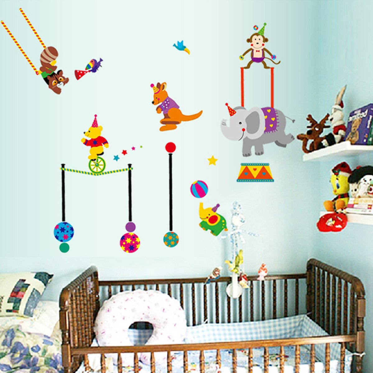 ملصق حائط قابل لإعادة الاستخدام بتصميم السيرك من ريريتي - 50x70 سم-hbxhomeware-hbxkidsandyouth-image-3