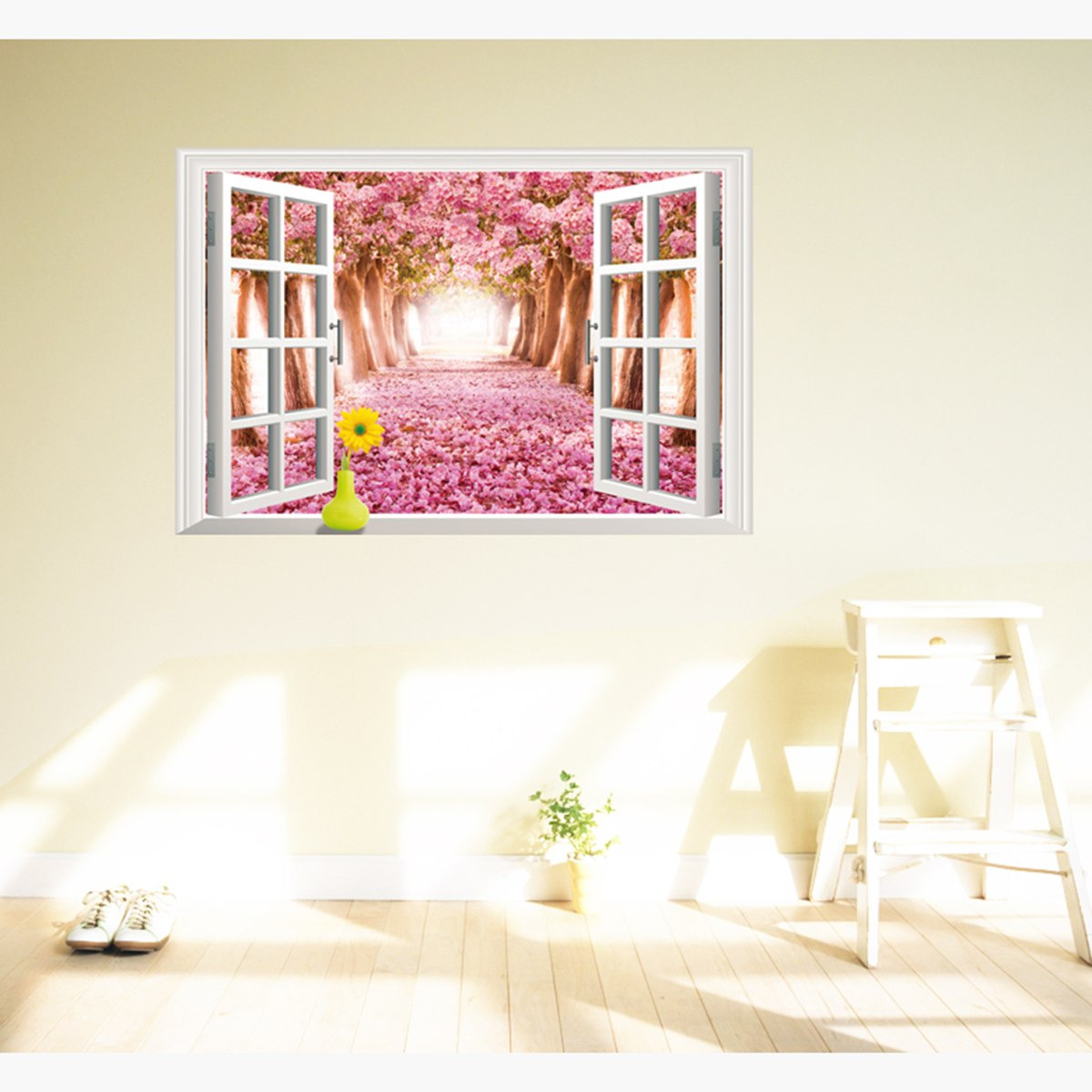 ملصق حائط قابل لإعادة الاستخدام زهر الكرز من ريريتي - 60x90 سم-hbxkidsandyouth-walldecor-wallstickers-image-1