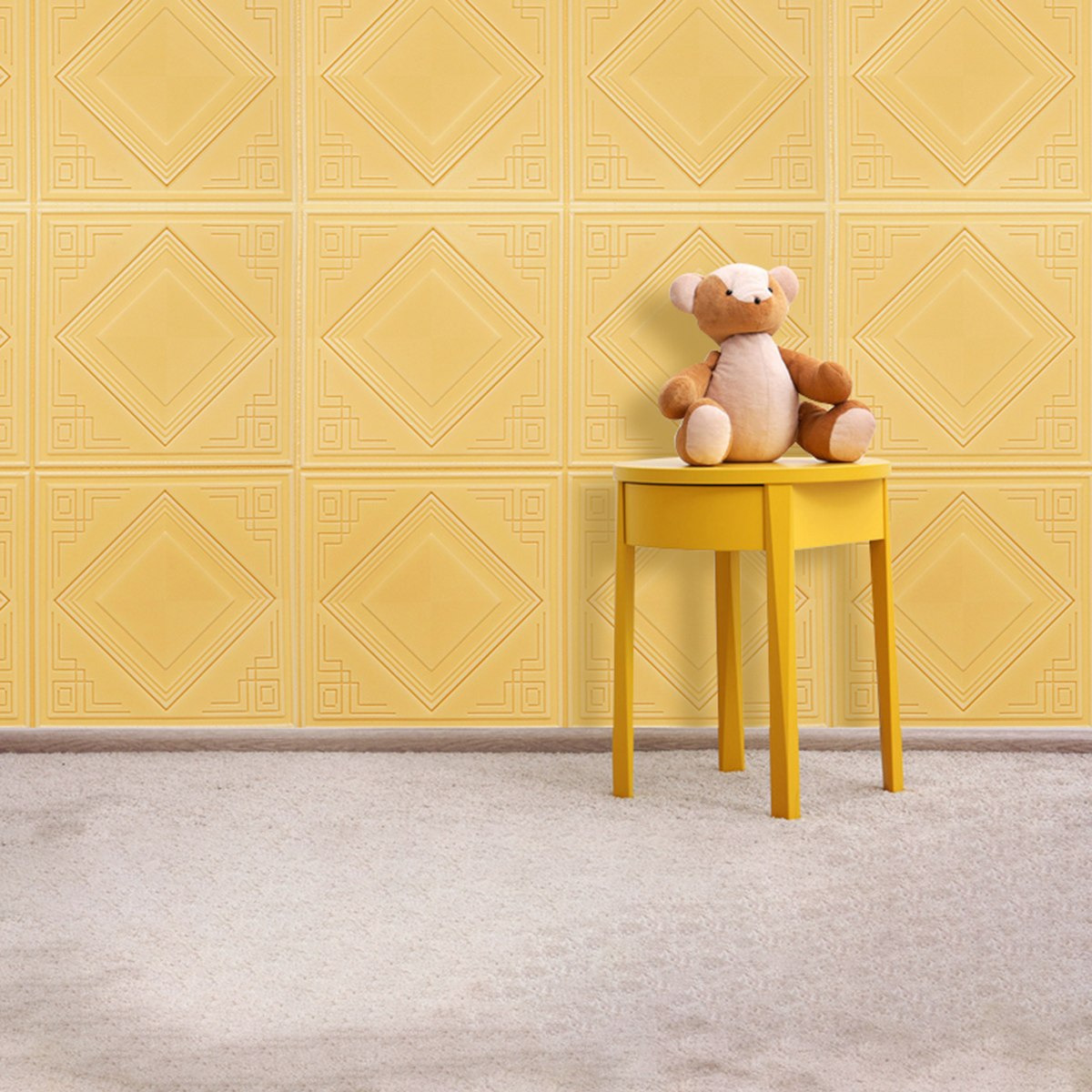 ملصق حائط فوم قابل لإعادة الاستخدام بتصميم قوالب ماسيّة من راريتي - 70x70 سم-hbxkidsandyouth-walldecor-wallstickers-image-1