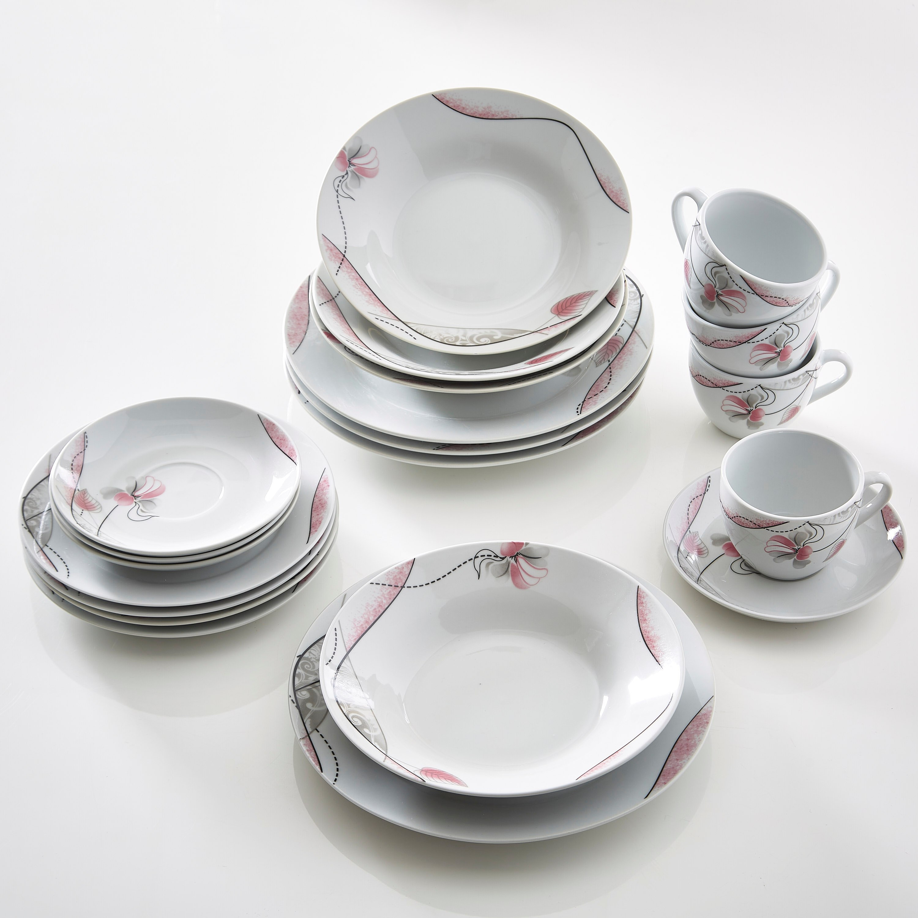 طقم مستلزمات مائدة فلورال سكتش من أتلانتا - 20 قطعة-hbxhomeware-hbxkitchen-image-2