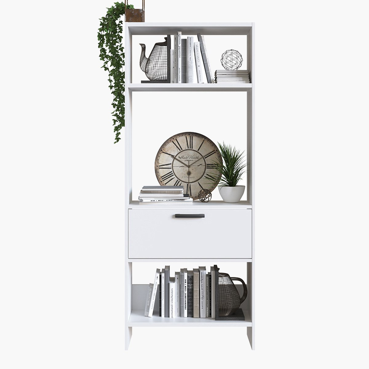 خزانة كتب بباب واحد من كيلي-hbxfurniture-office-bookcases-image-2