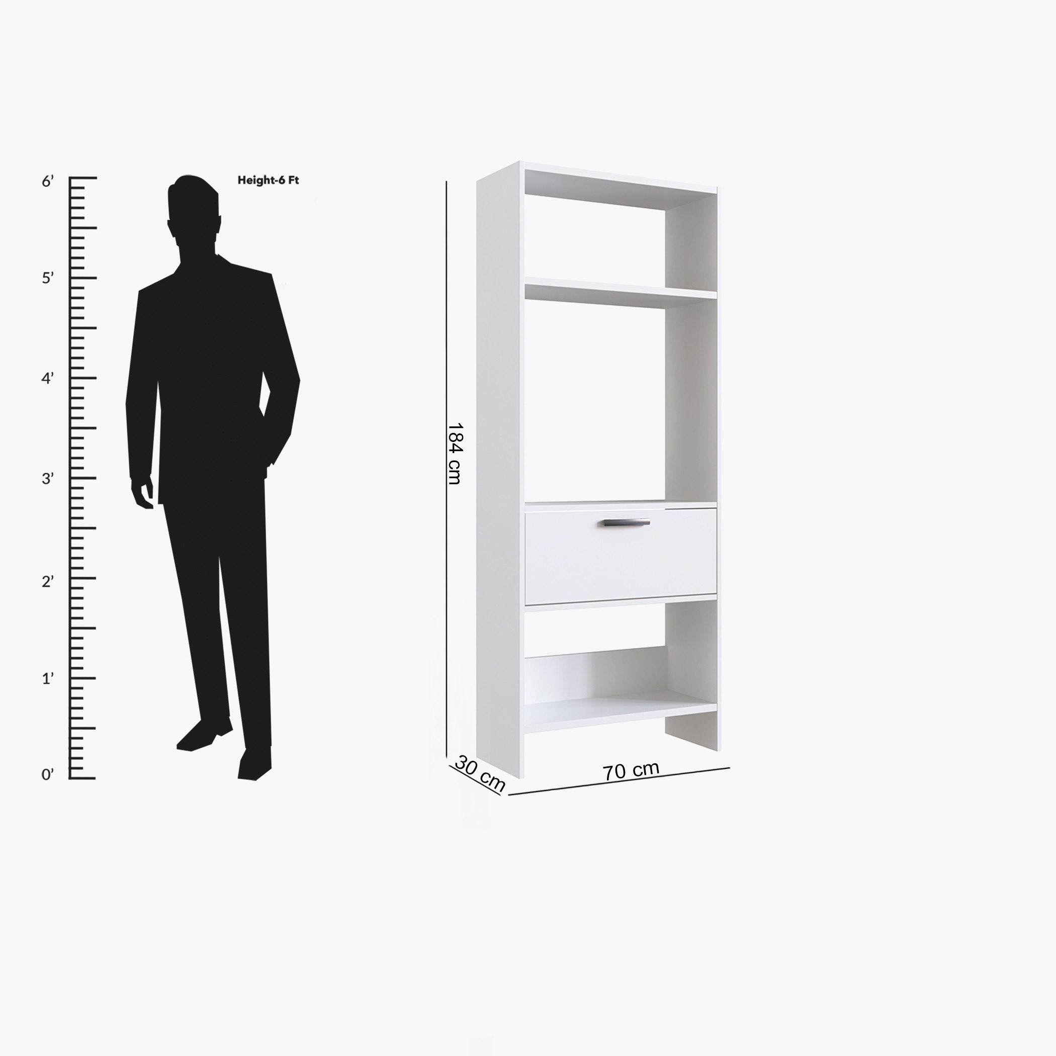 خزانة كتب بباب واحد من كيلي-hbxfurniture-office-bookcases-image-5