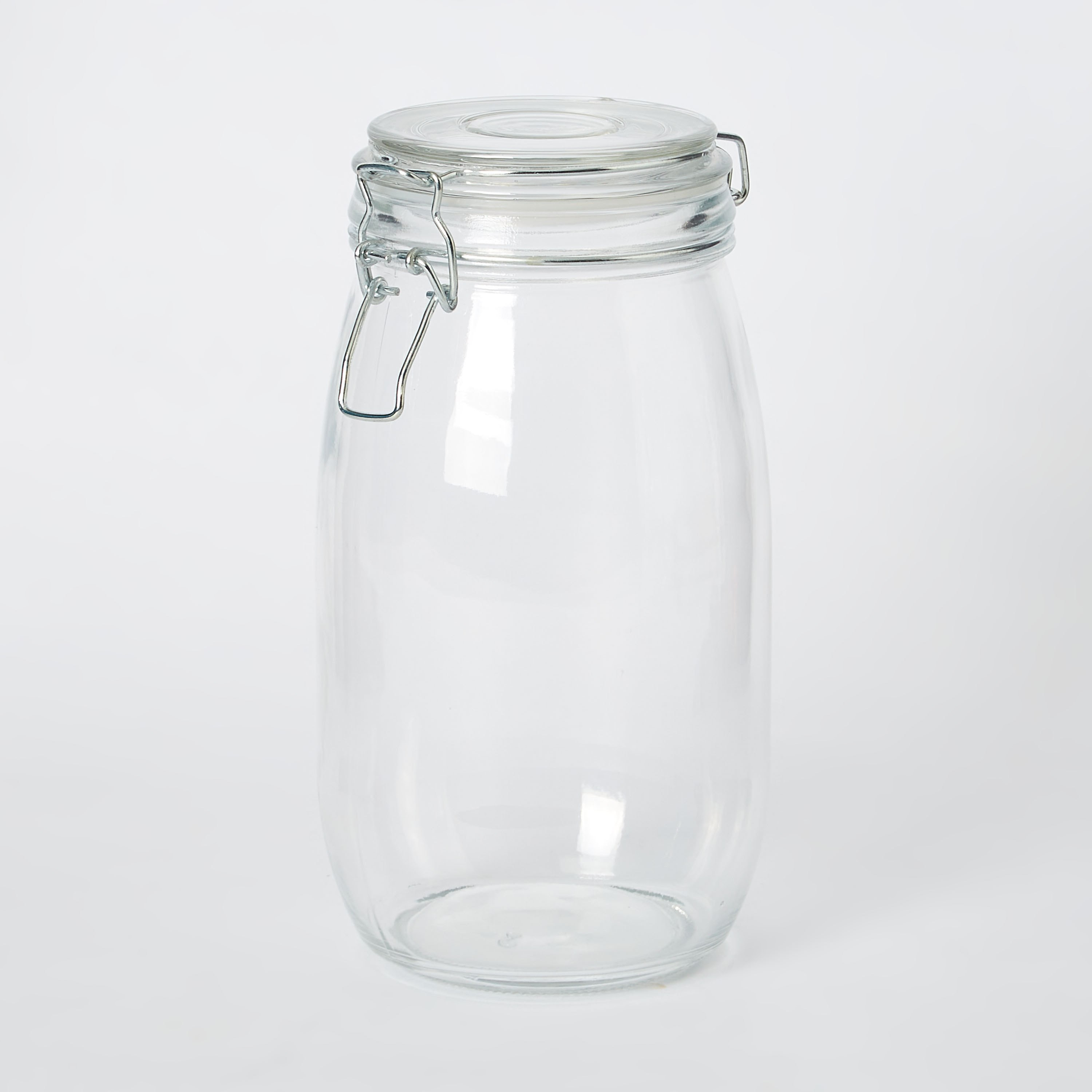 Atlanta Glass Canister with Metal Clip - 1.4 L-hbxhomeware-hbxkitchen-image-6