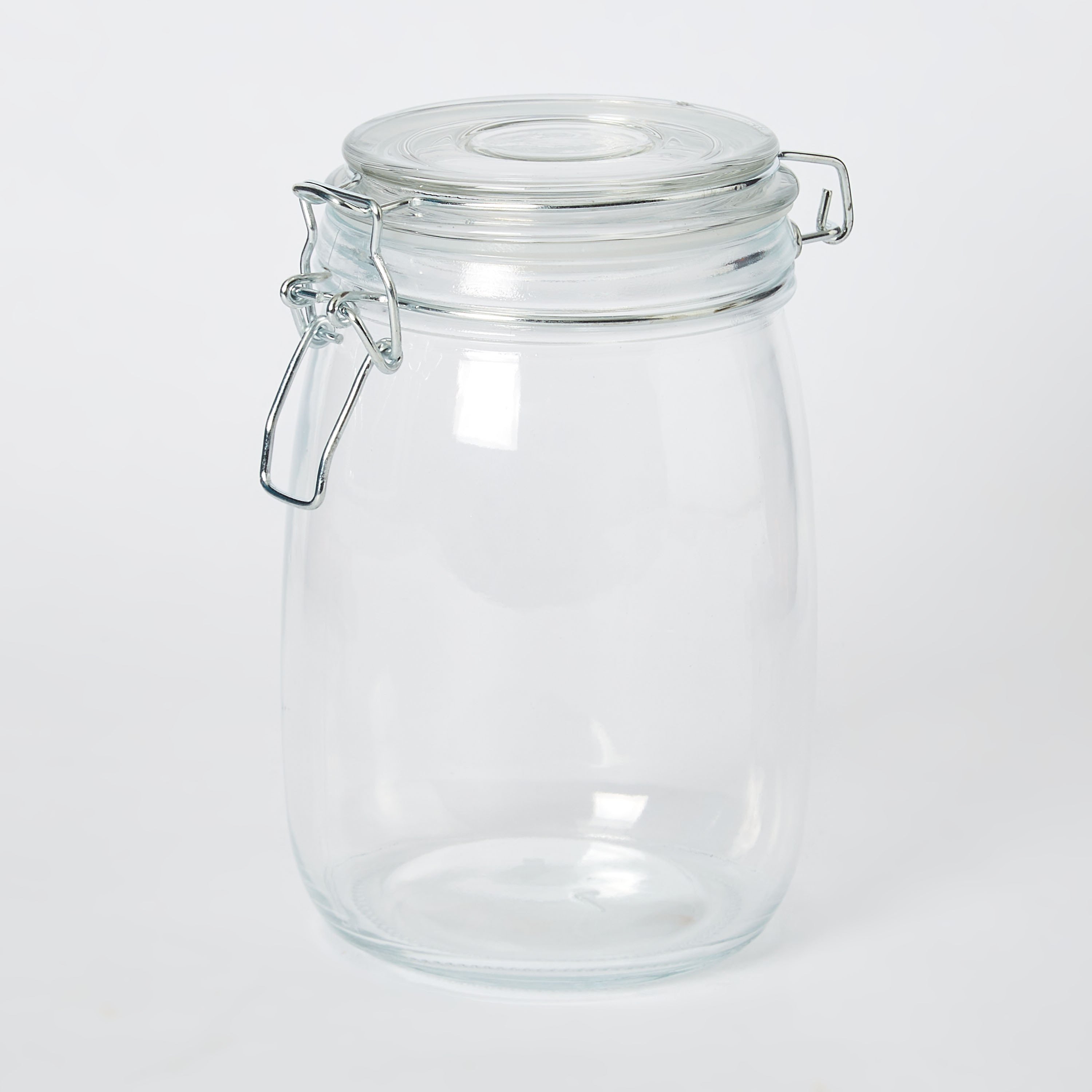 Atlanta Glass Canister with Metal Clip - 900 ml-hbxhomeware-hbxkitchen-image-6